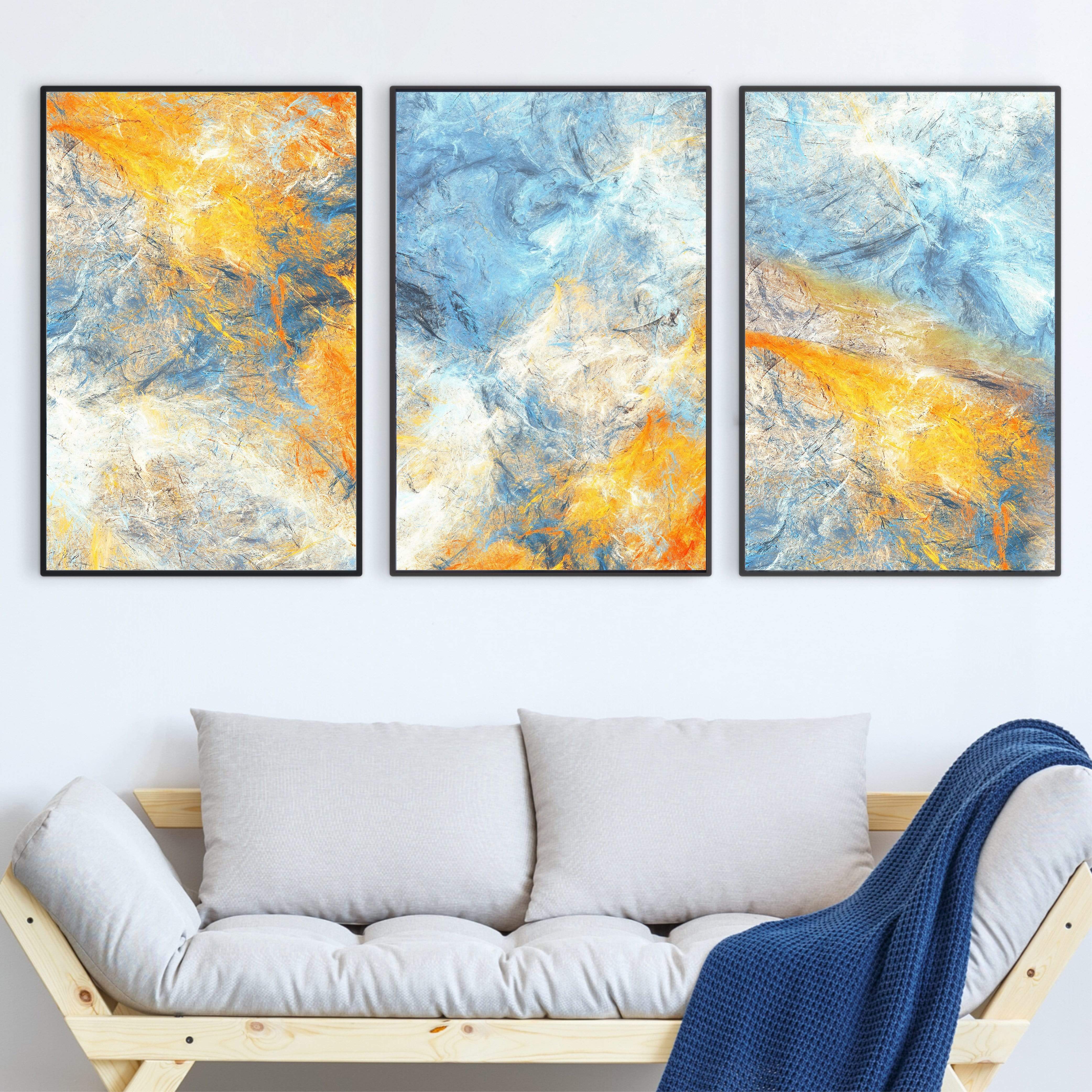 Abstract Blue Canvas - Image 3