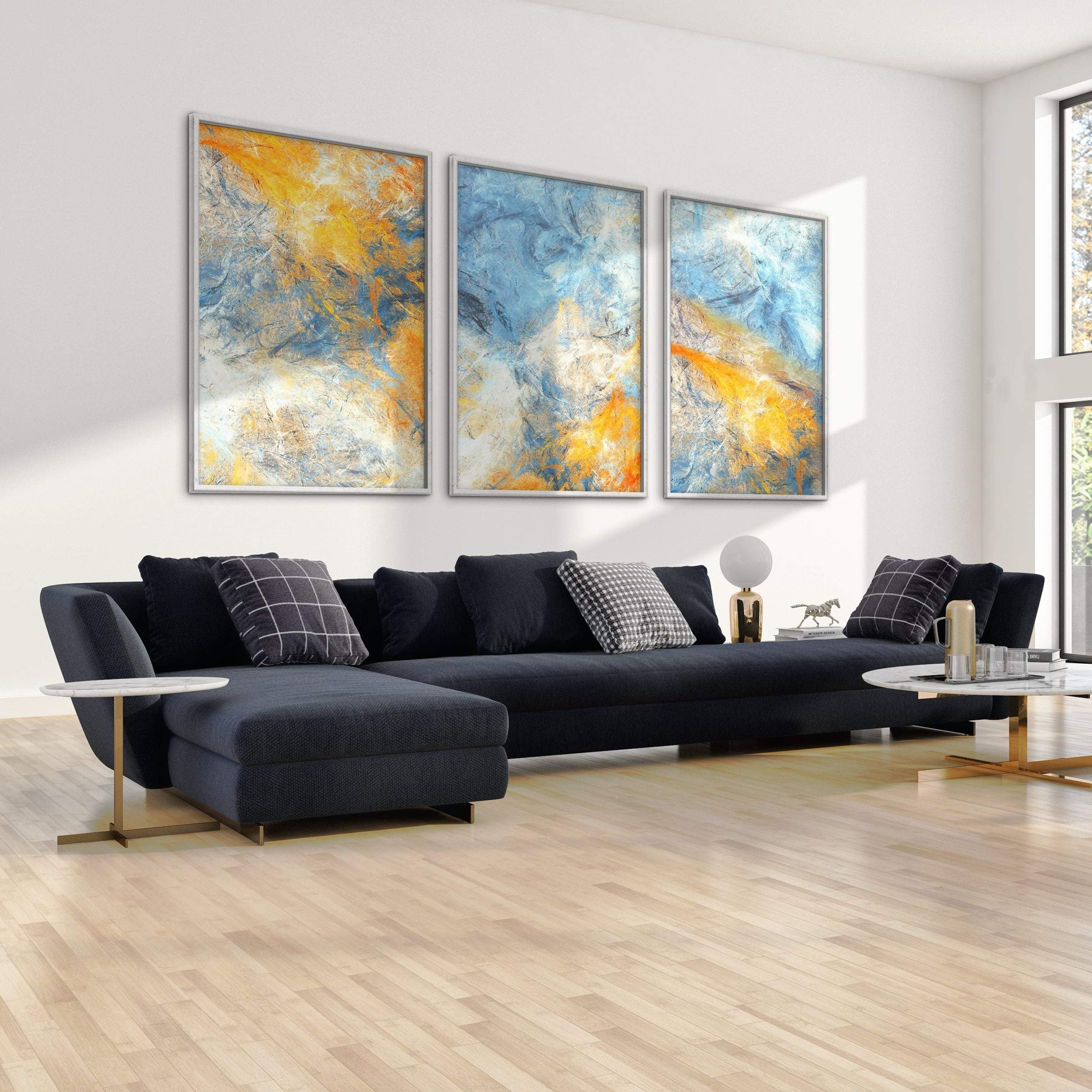 Abstract Blue Canvas - Image 4