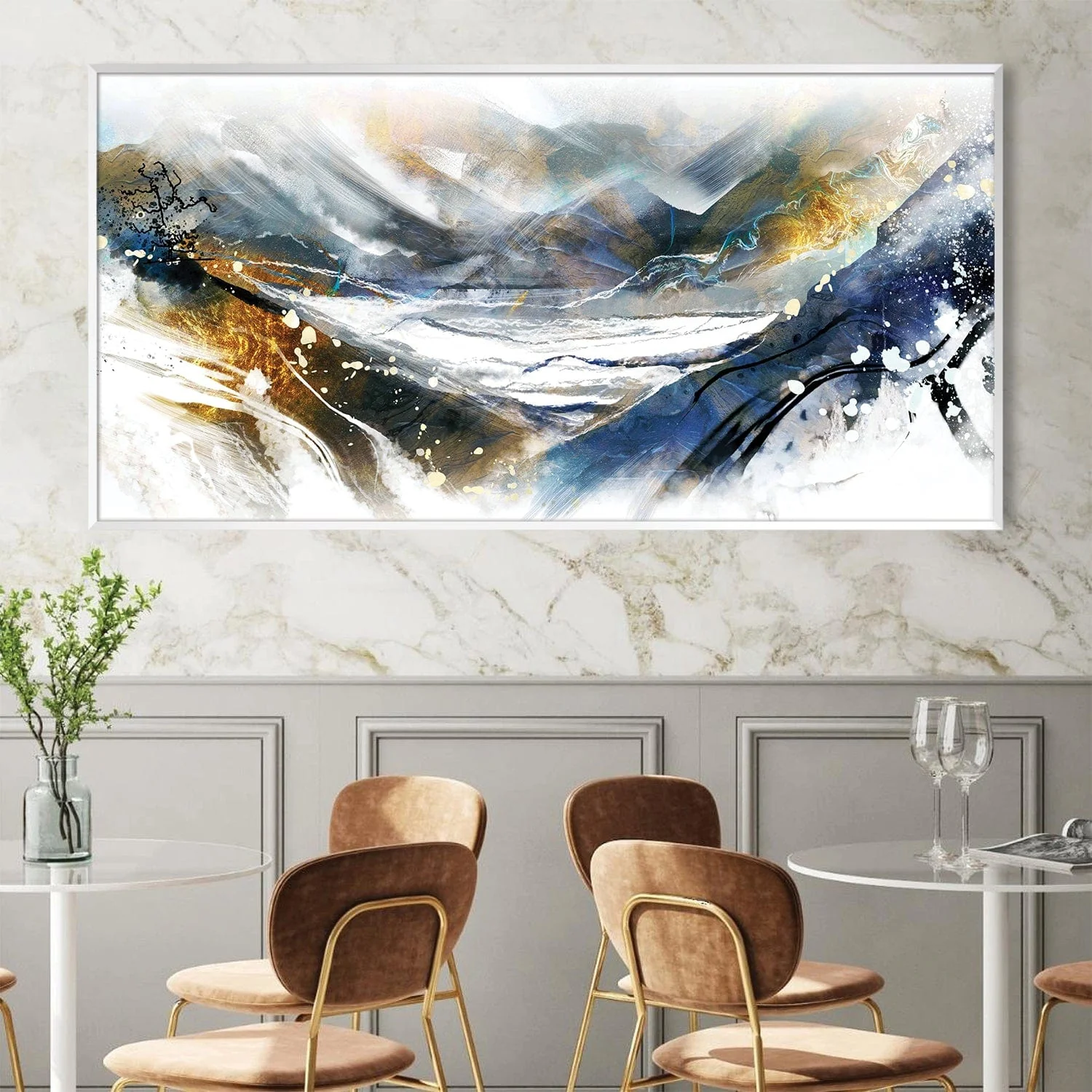 Abstract Dips Canvas - Image 3