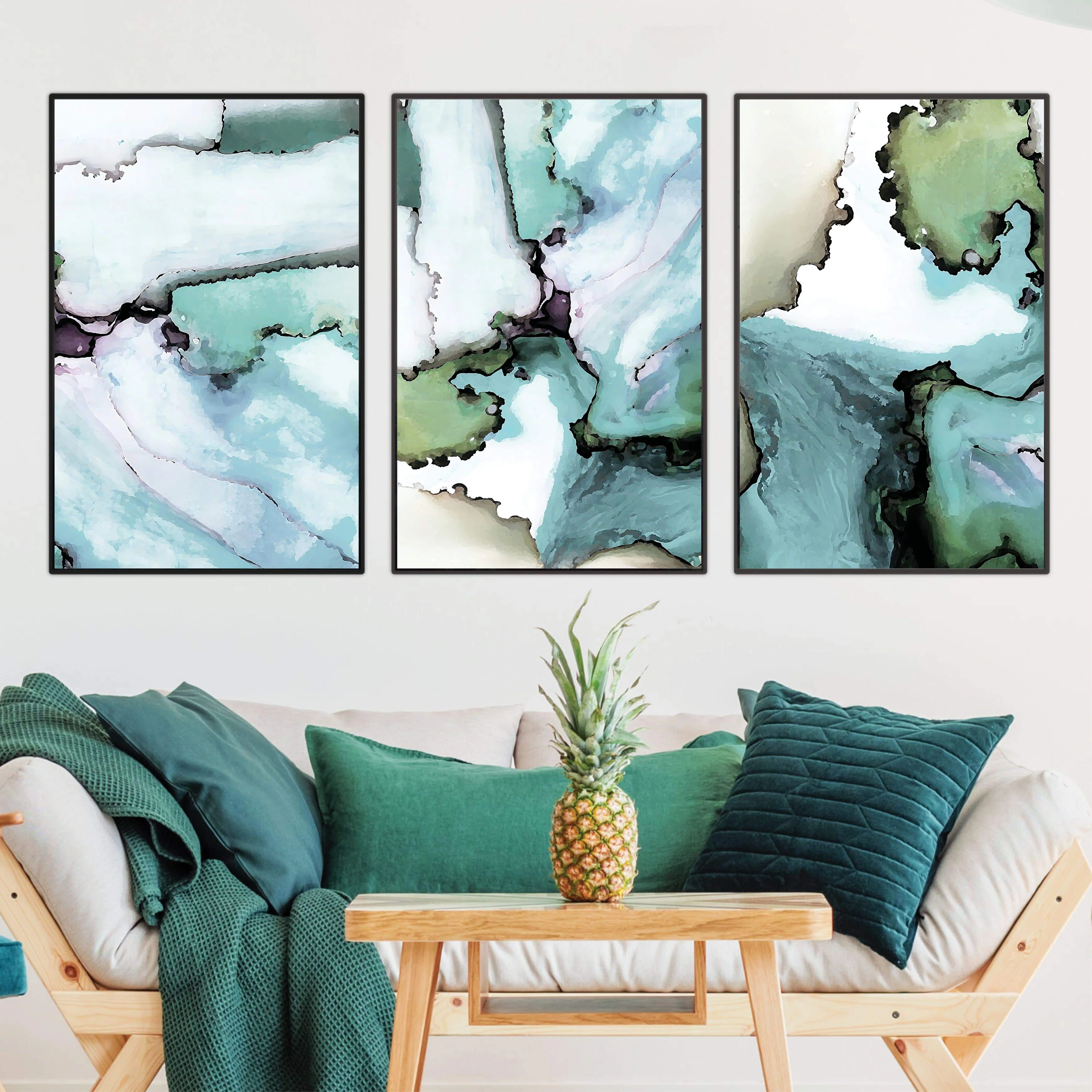 Abstract Verte Canvas - Image 3