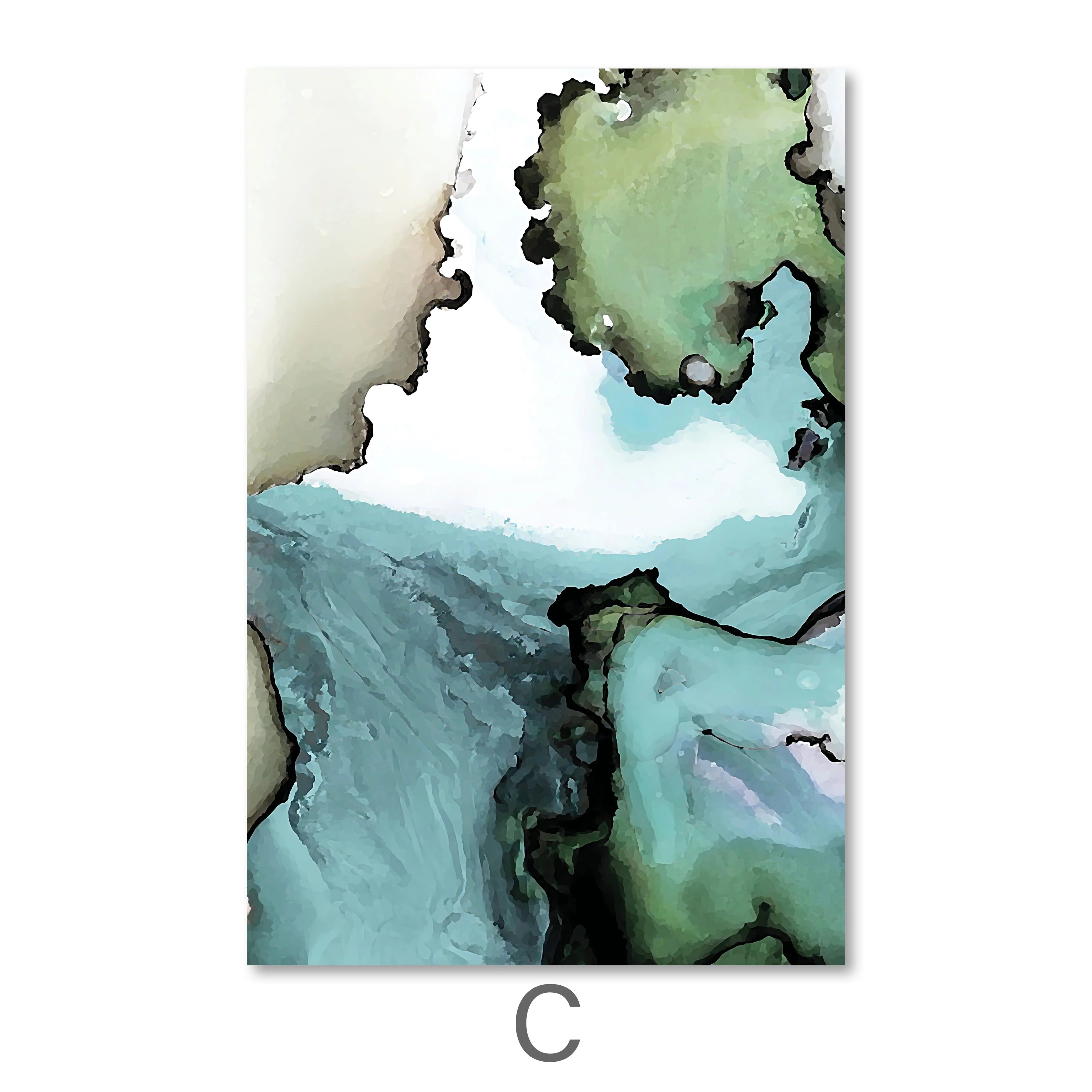 Abstract Verte Canvas - Image 8