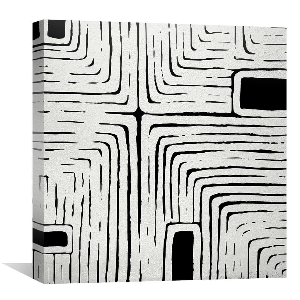 Abstract Labyrinth Canvas - Image 2