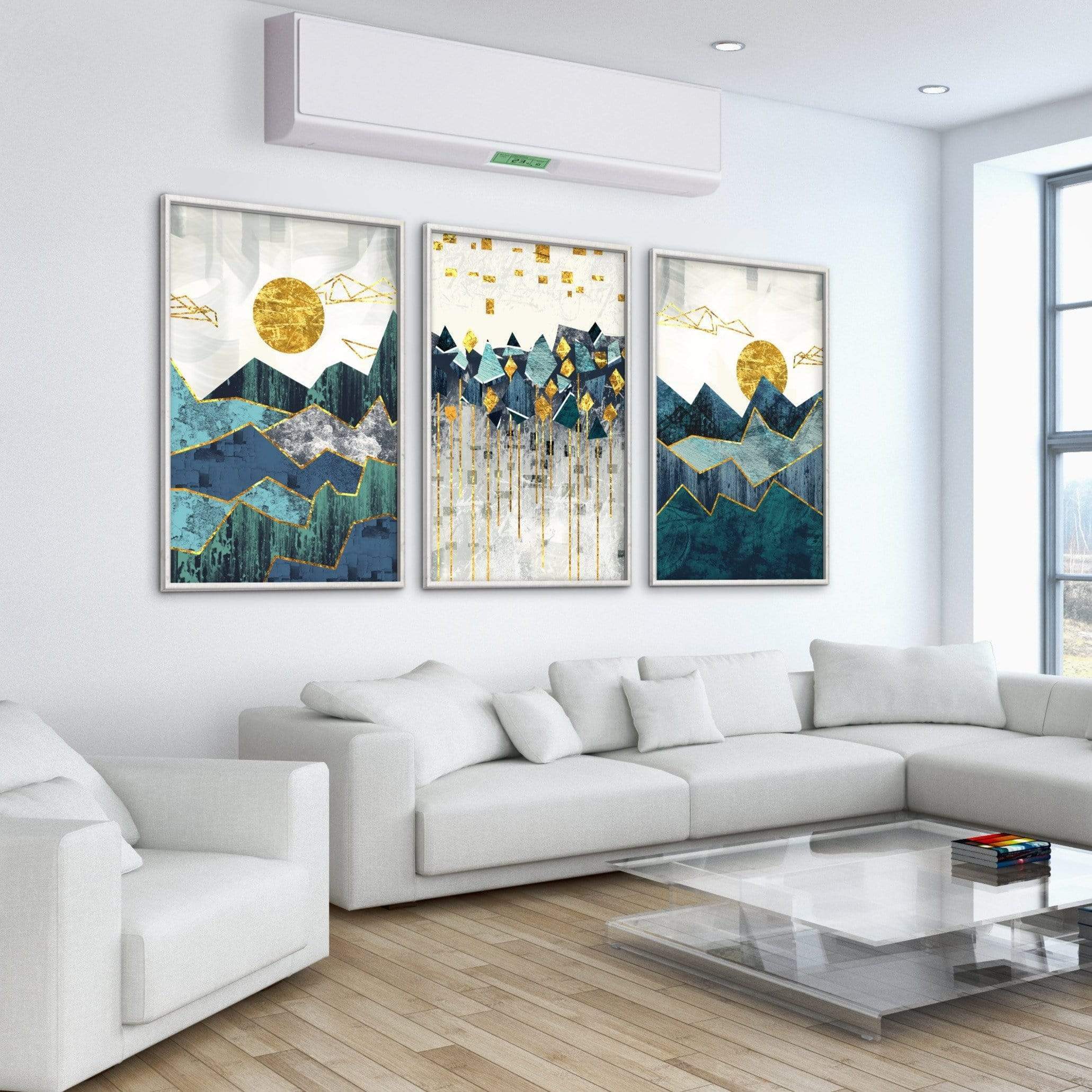 Abstract Mountain Canvas - Image 3