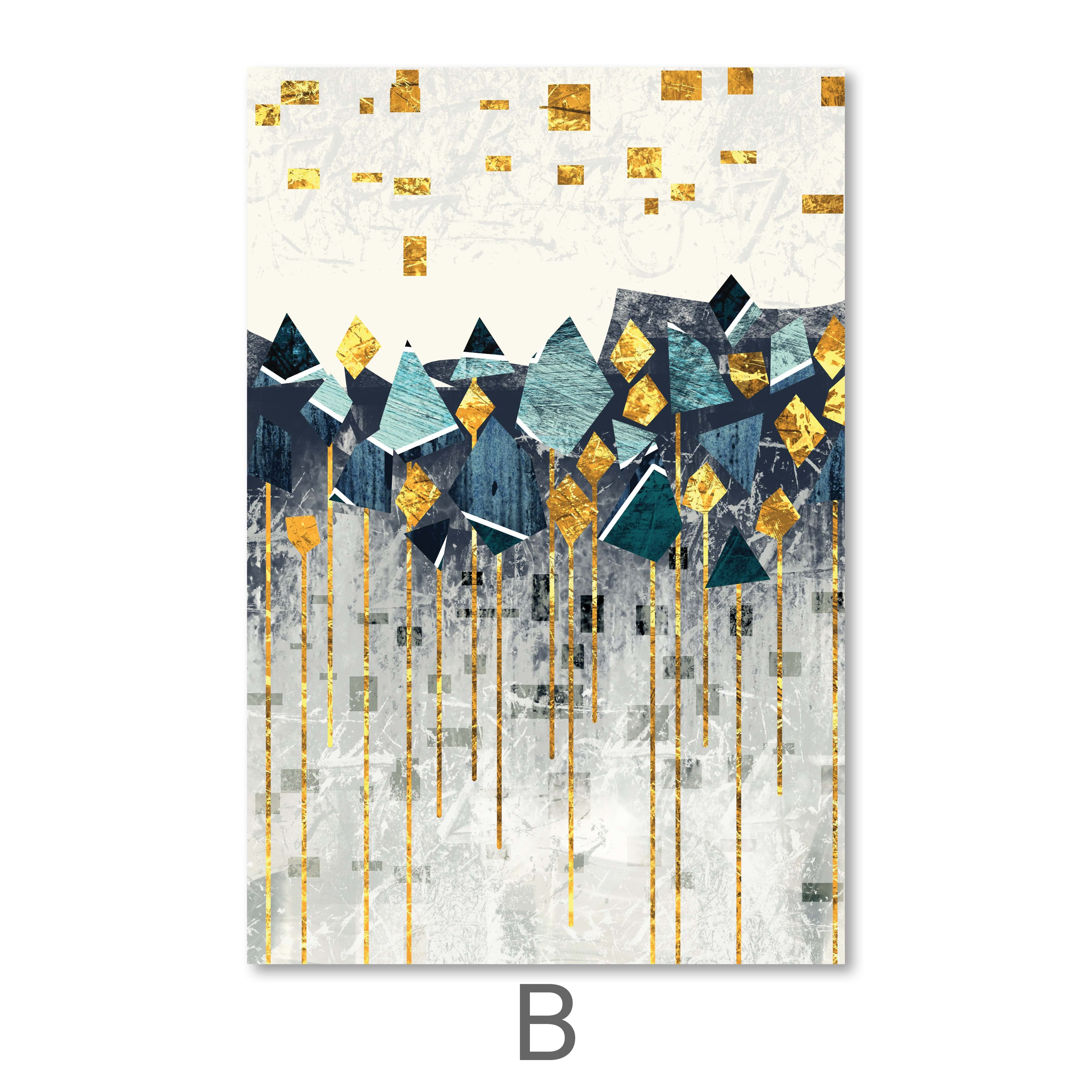 Abstract Mountain Canvas - Image 6
