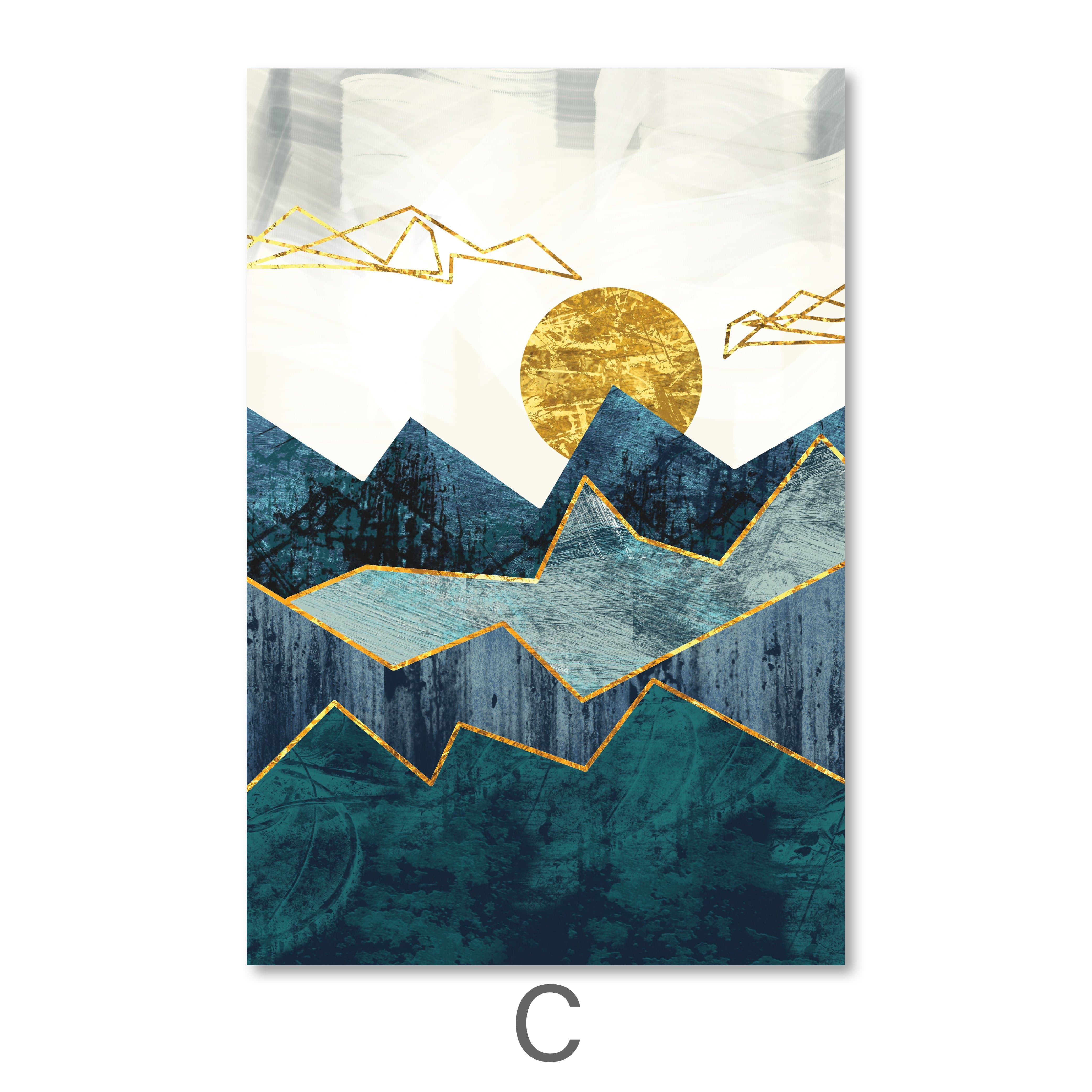 Abstract Mountain Canvas - Image 7