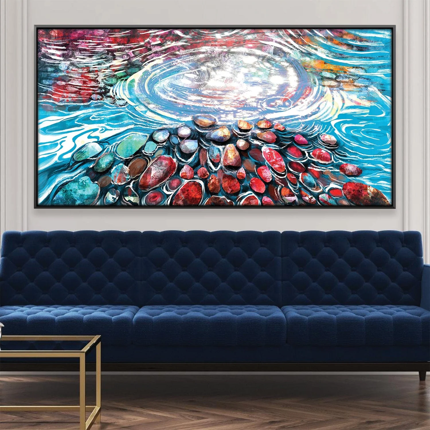 Abstract Pebbles Canvas