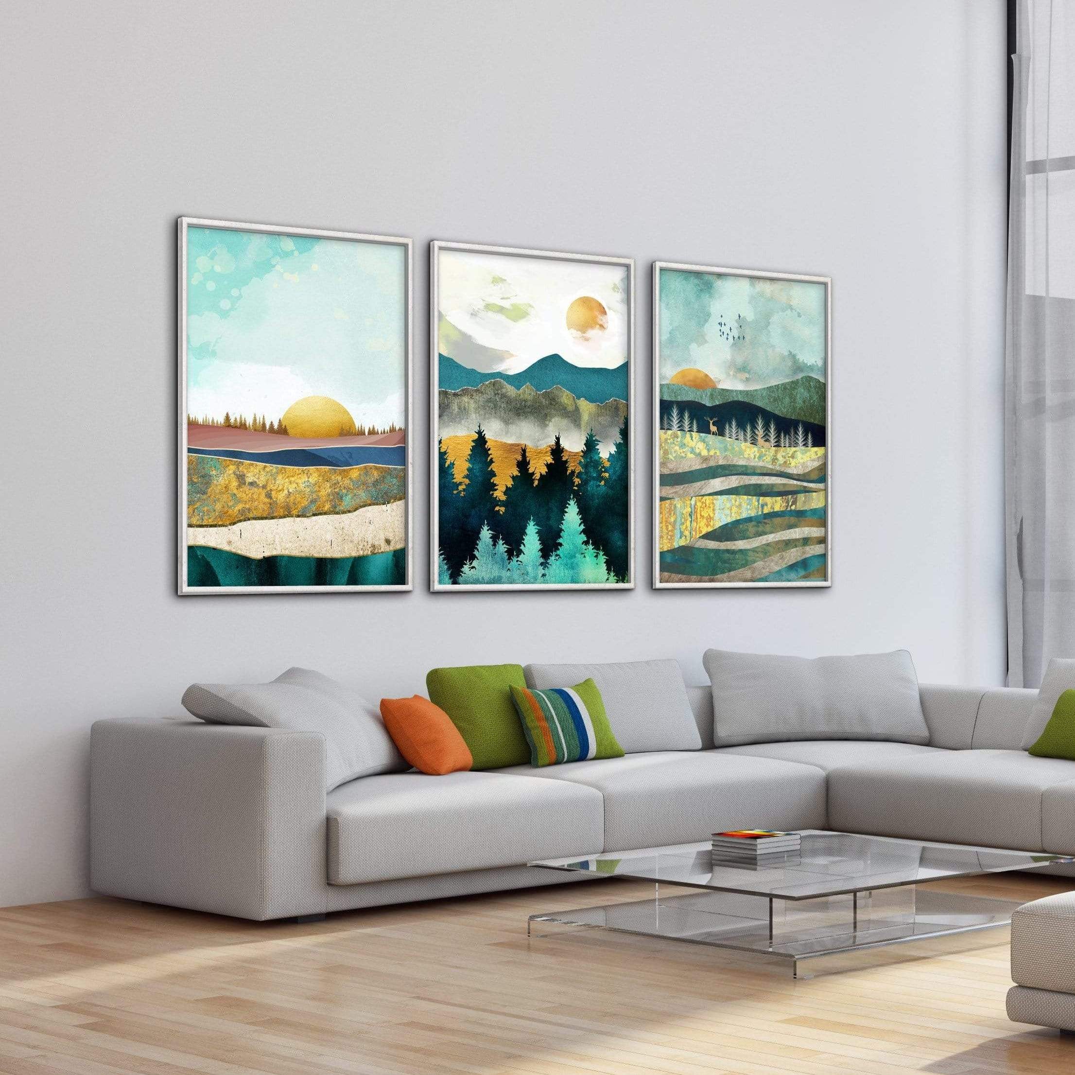 Abstract Sunsets Canvas - Image 3