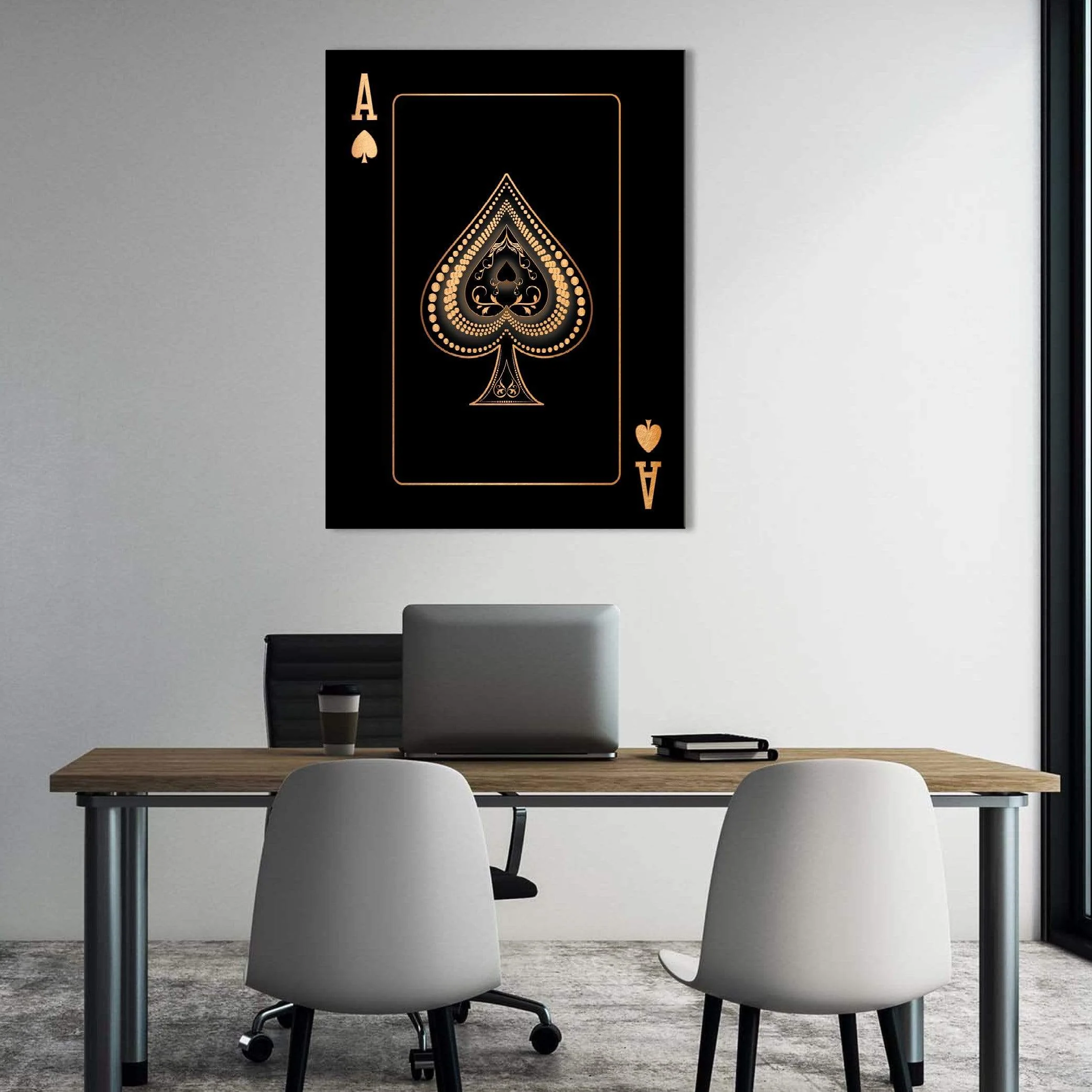 Ace of Spades - Gold Canvas - Image 5