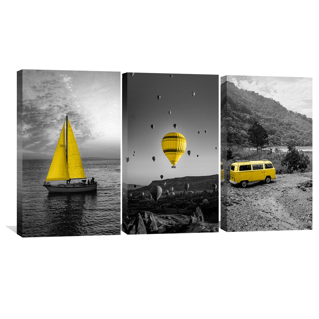 Adventure Yellow Canvas - Image 4