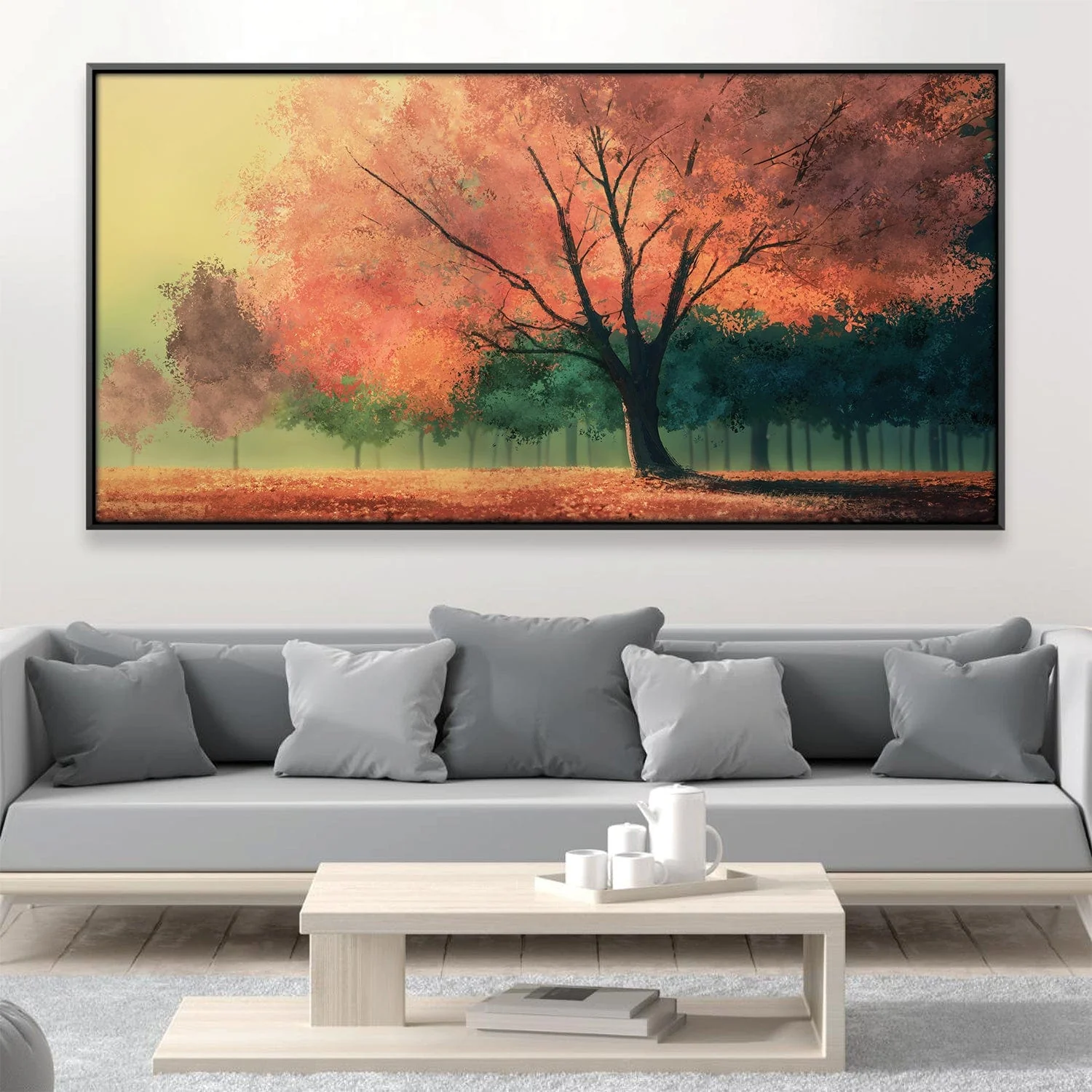 Amber Shades of Nature Canvas