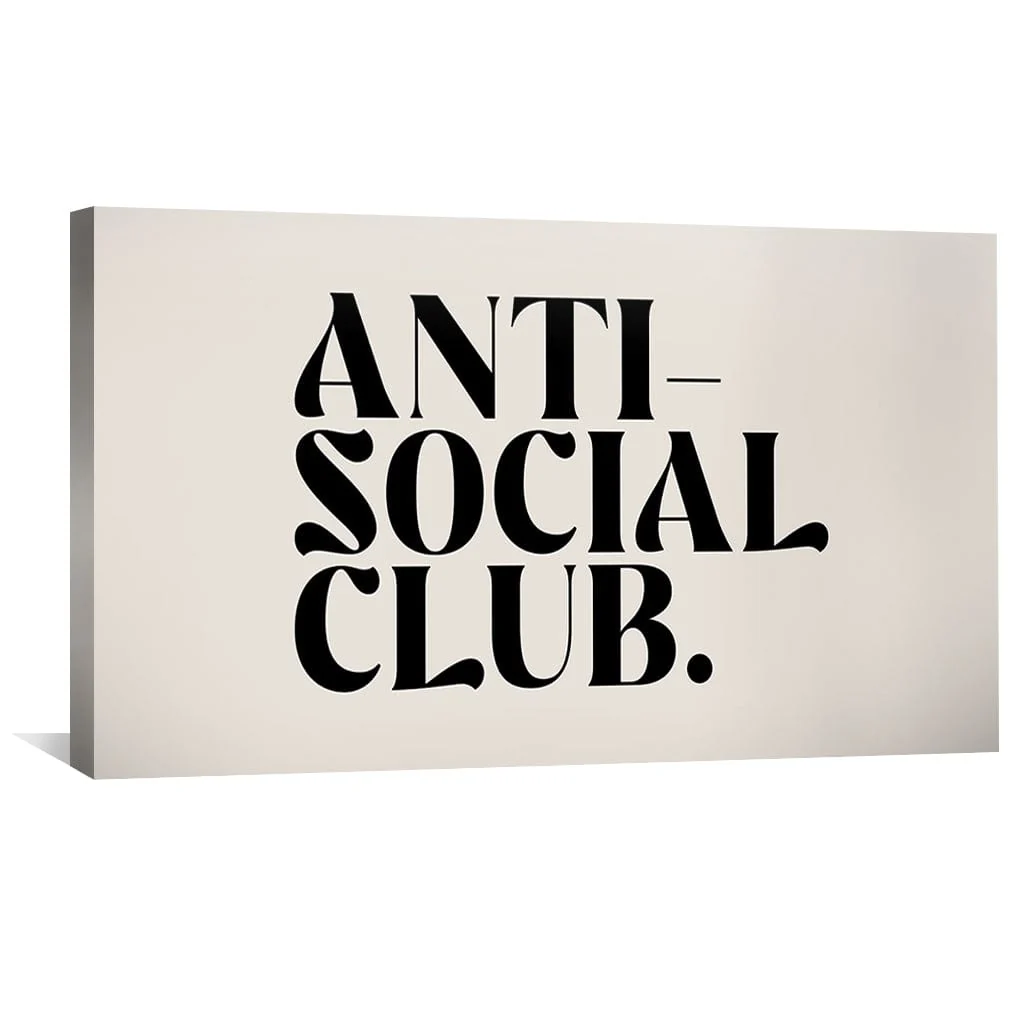 Anti-Social Club Canvas - Image 4