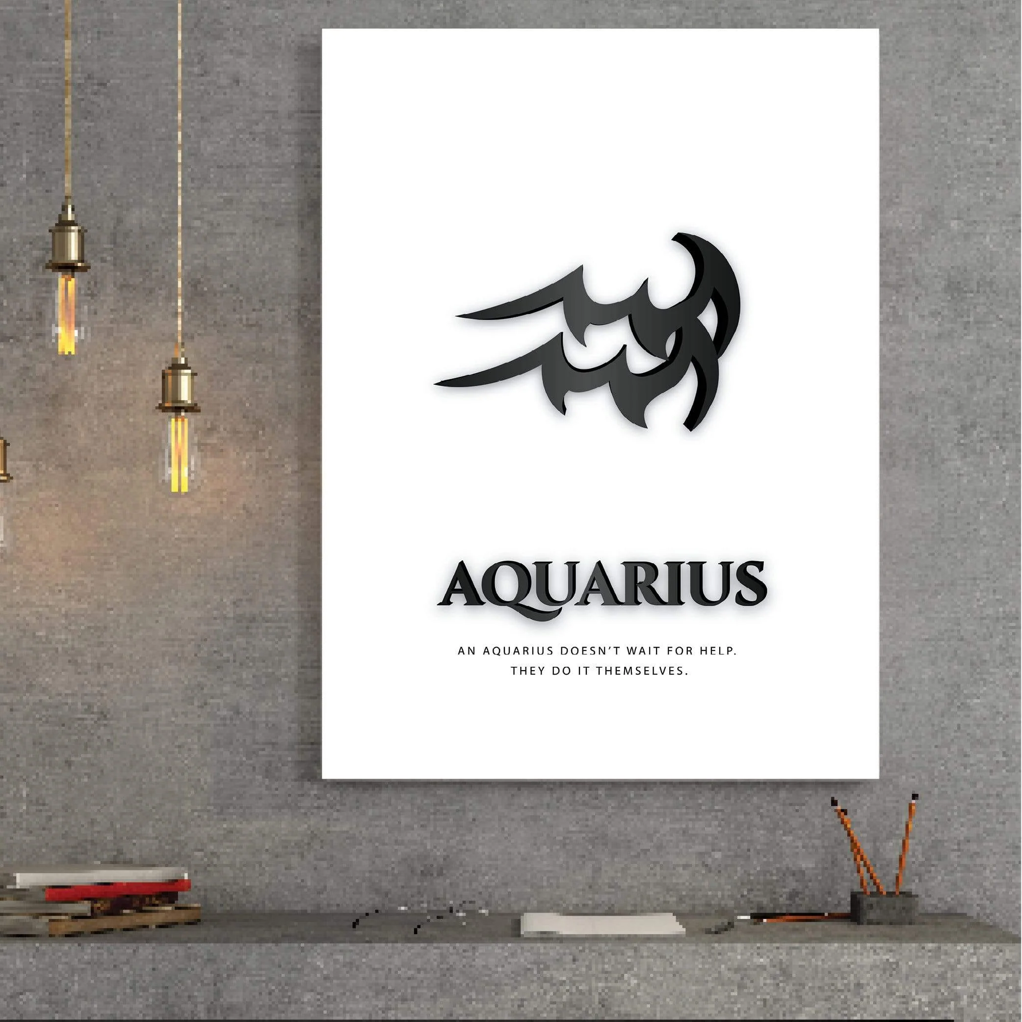 Aquarius - Black Canvas - Image 4