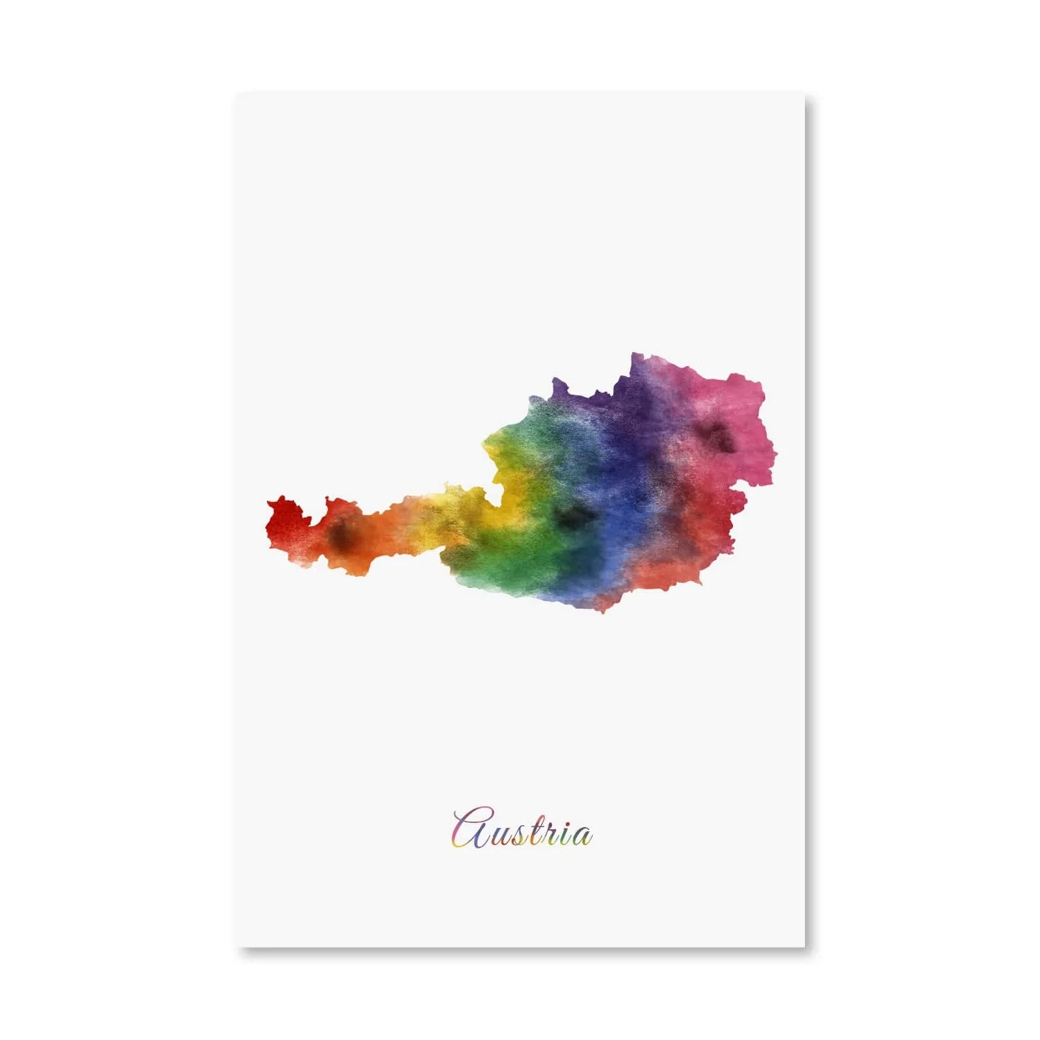 Austria Rainbow Canvas - Image 3