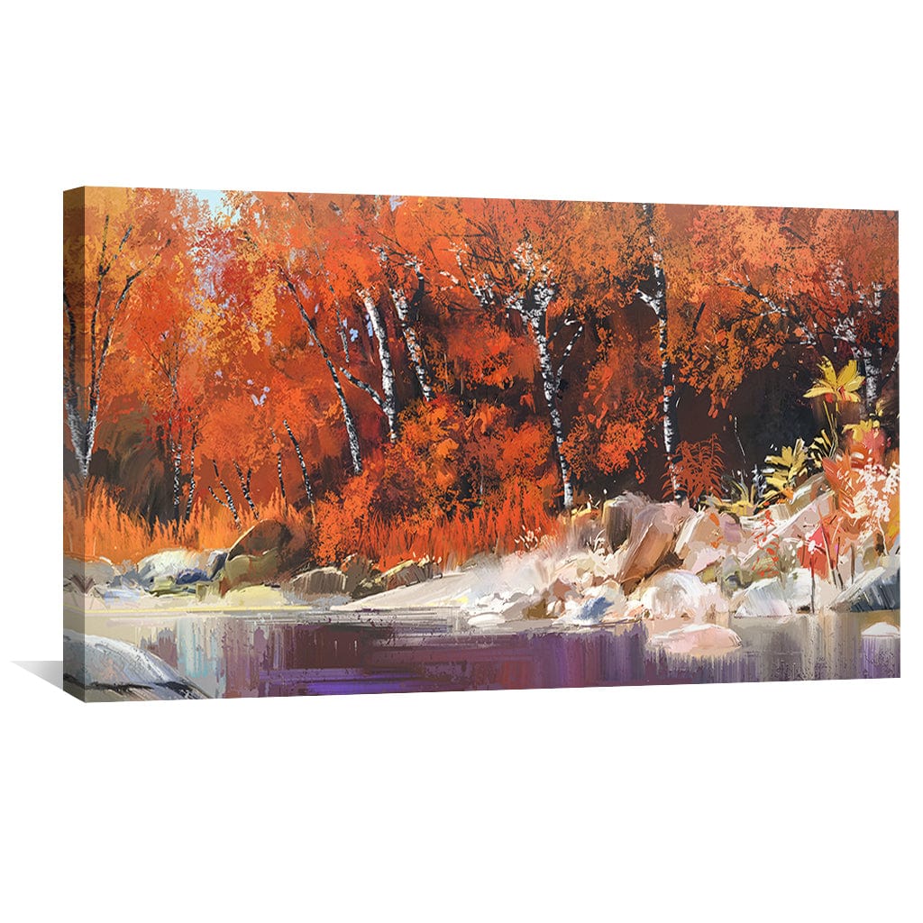 Autumn River Canvas - Image 4