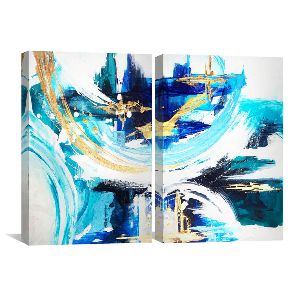 Azure Gold Set Canvas - Image 2