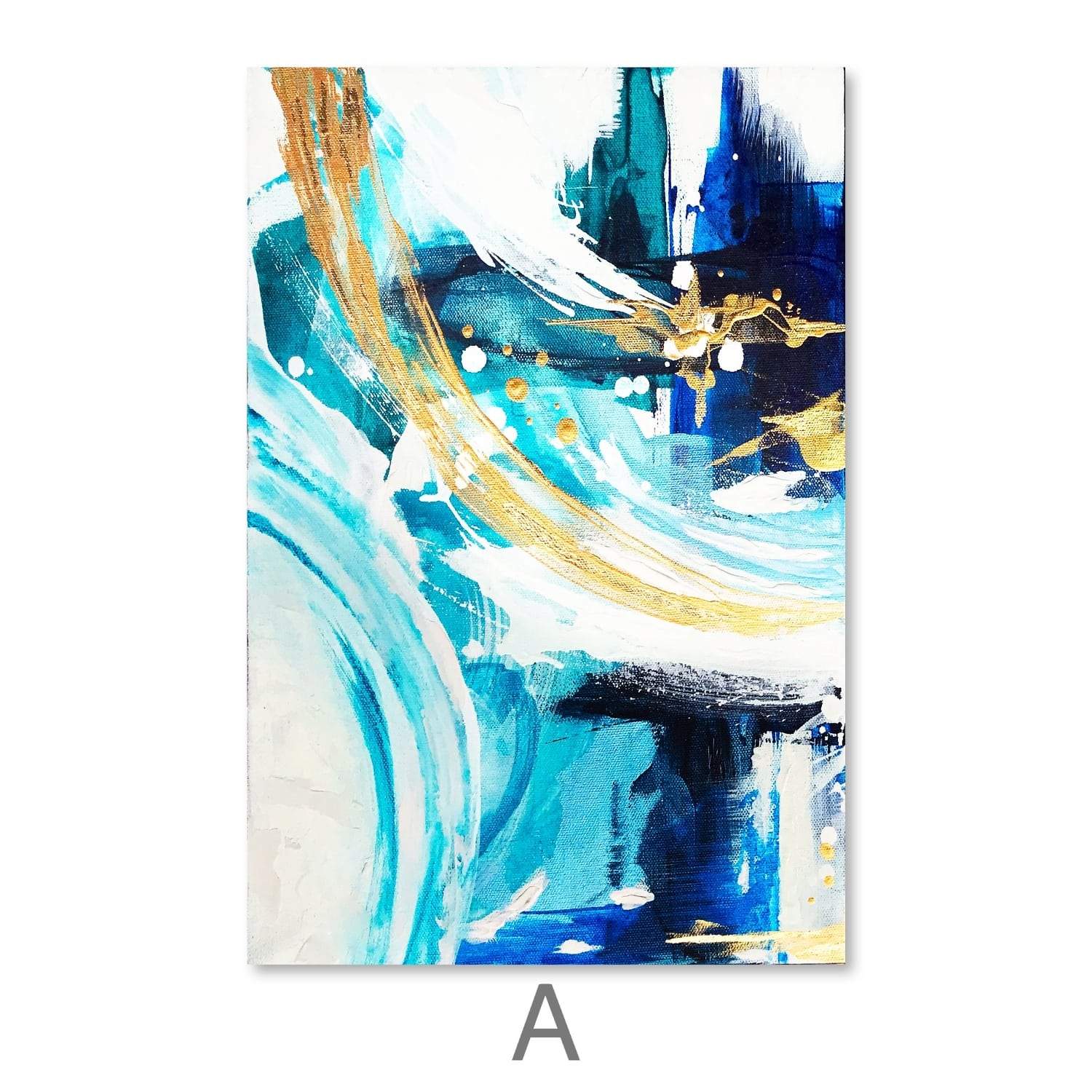 Azure Gold Set Canvas - Image 3