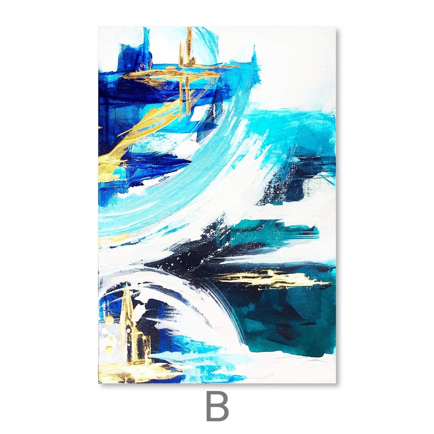 Azure Gold Set Canvas - Image 4