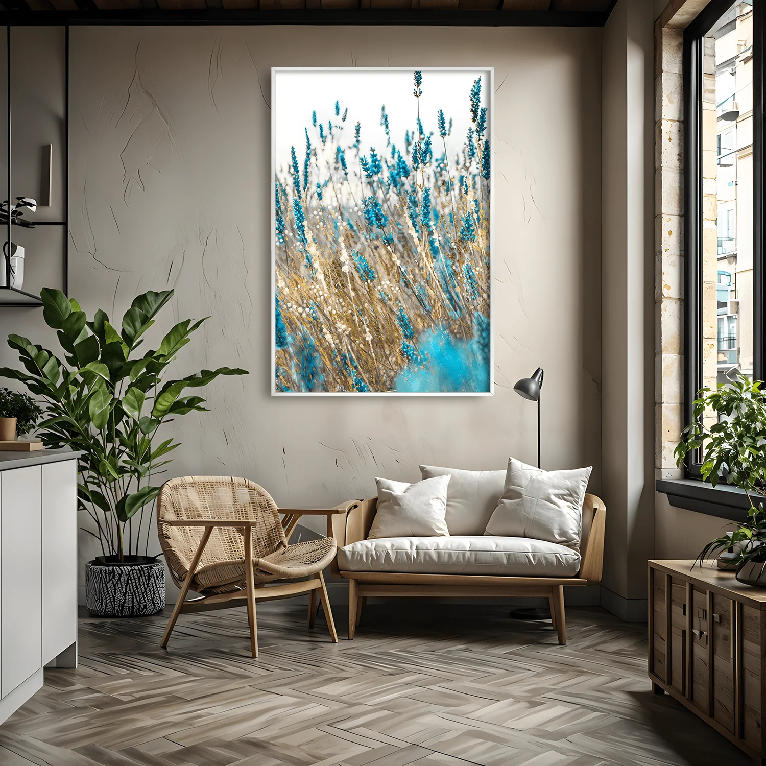 Azure Meadow Canvas - Image 3