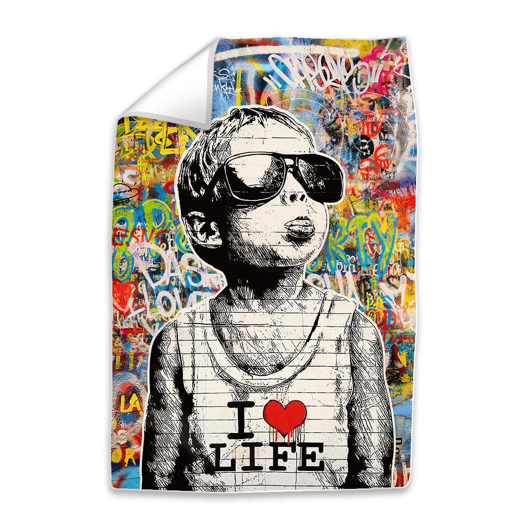 Banksy Child Loves Life Easy Build Frame - Image 2