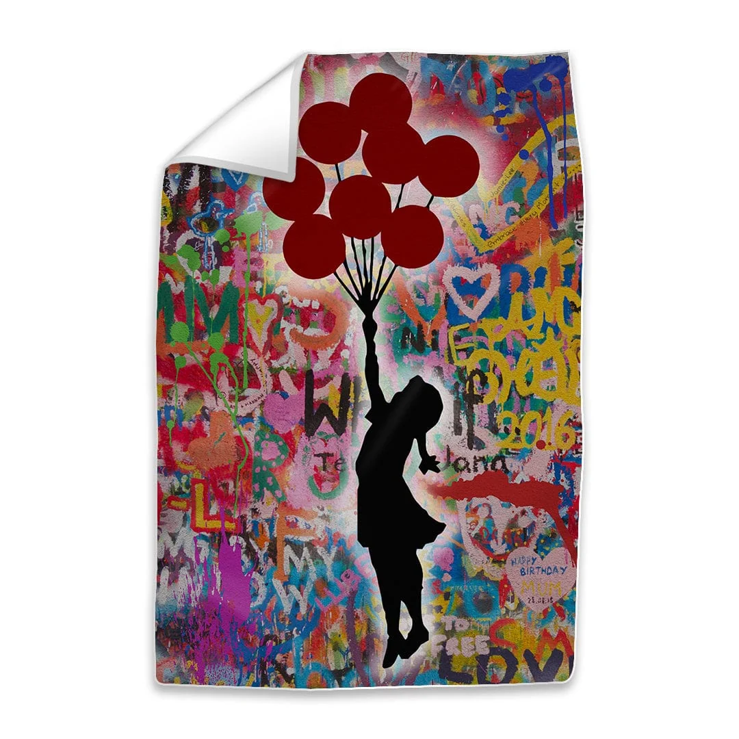 Banksy Graffiti Balloon Girl Easy Build Frame - Image 2