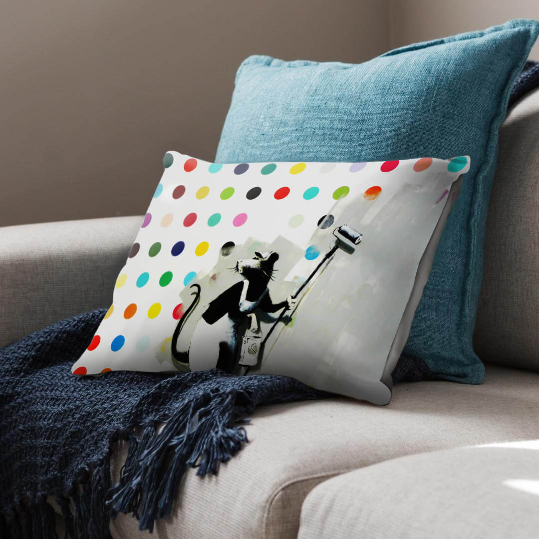 Banksy LSD Damien Hirst Cushion - Image 2