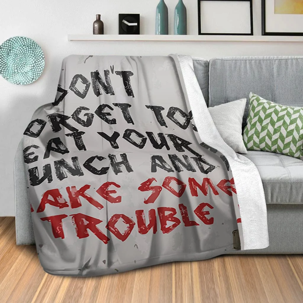 Banksy Make Some Trouble Blanket - Image 2