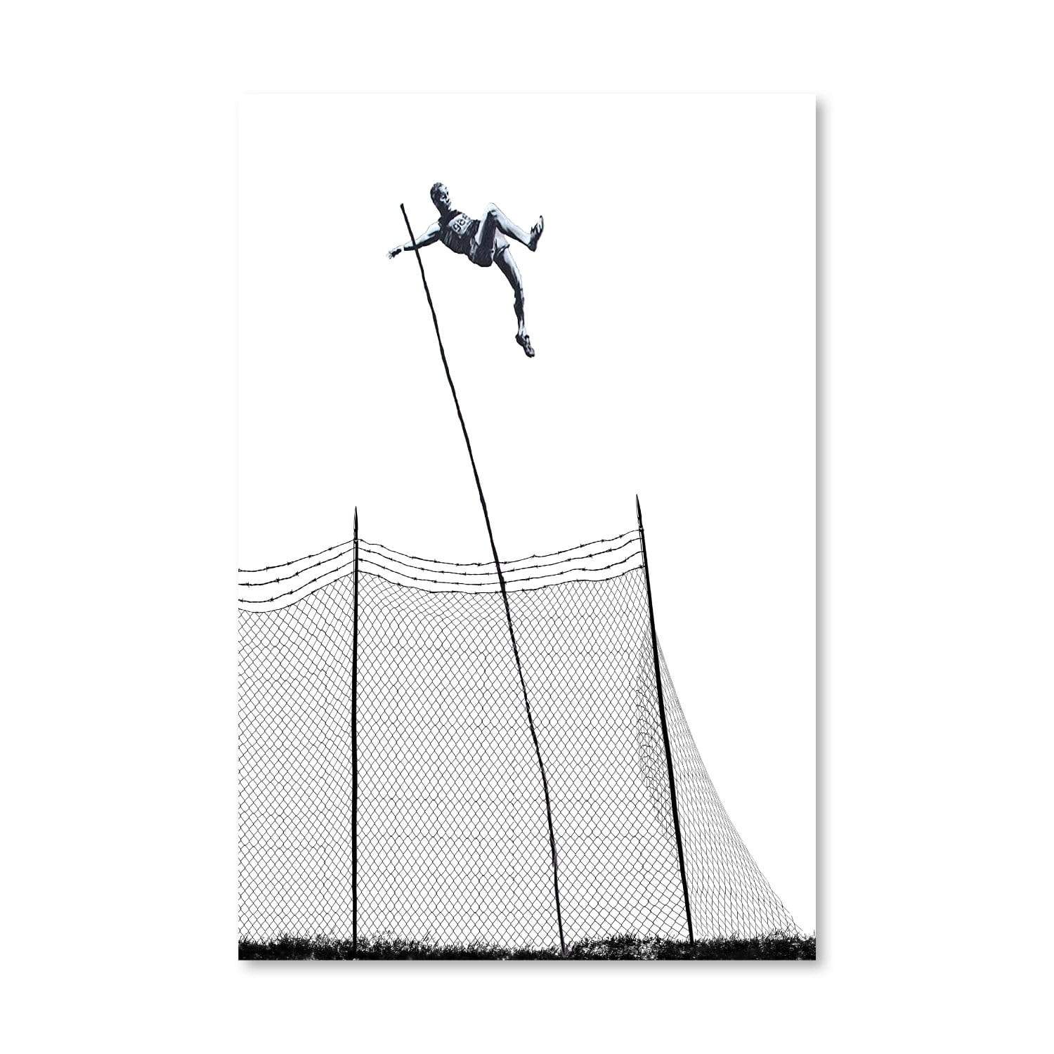 Banksy Pole Vaulter Canvas - Image 3