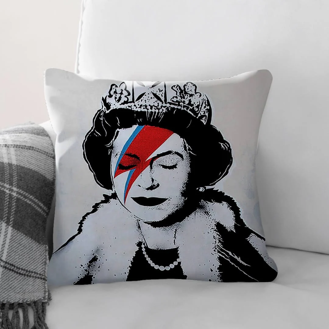 Banksy Queen Cushion - Image 2