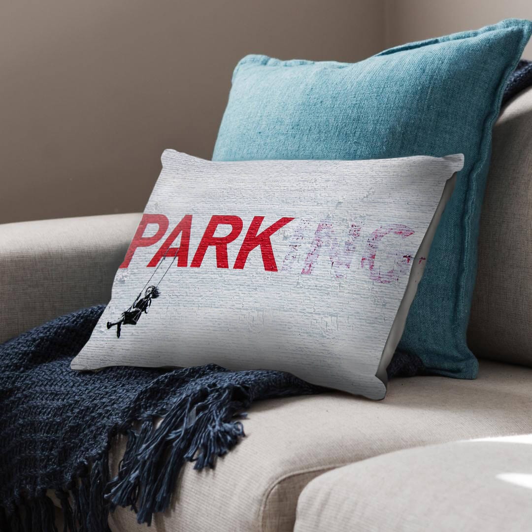 Banksy Swing Girl Cushion - Image 2