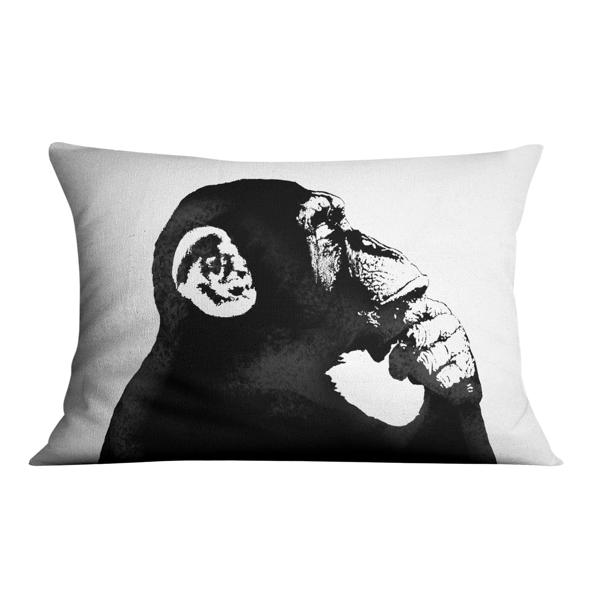 Banksy The Thinker Monkey Cushion - Image 3