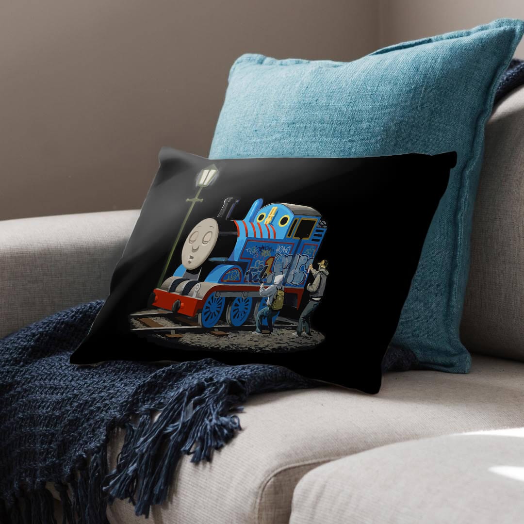Banksy Thomas the Tank Engine Cushion - Image 2
