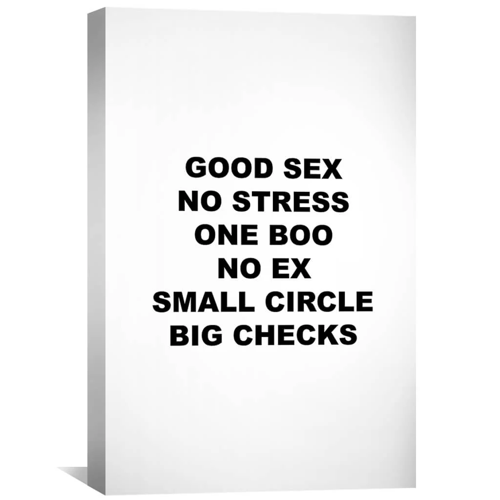 Big Checks - White Canvas - Image 2