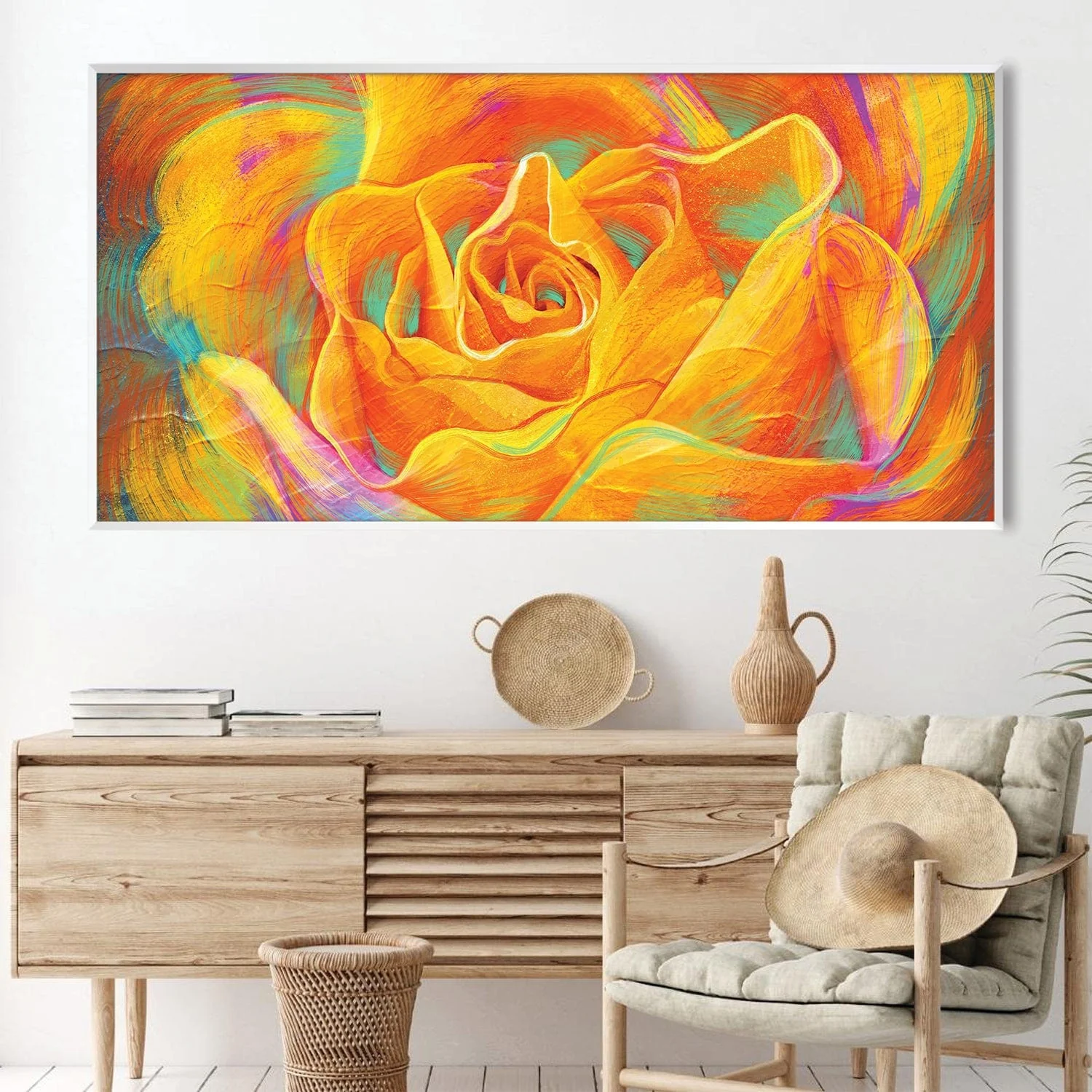 Blooming Orange Canvas - Image 3