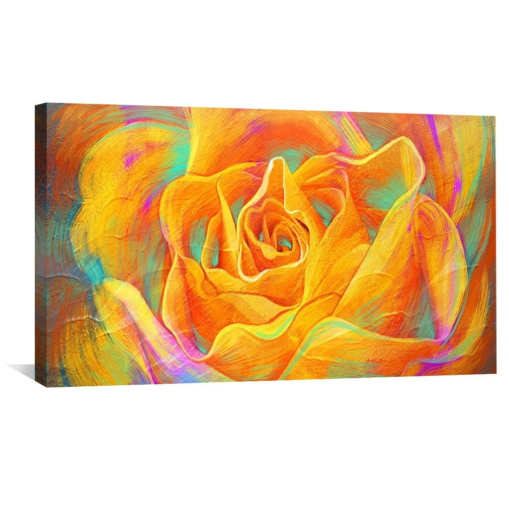 Blooming Orange Canvas - Image 4