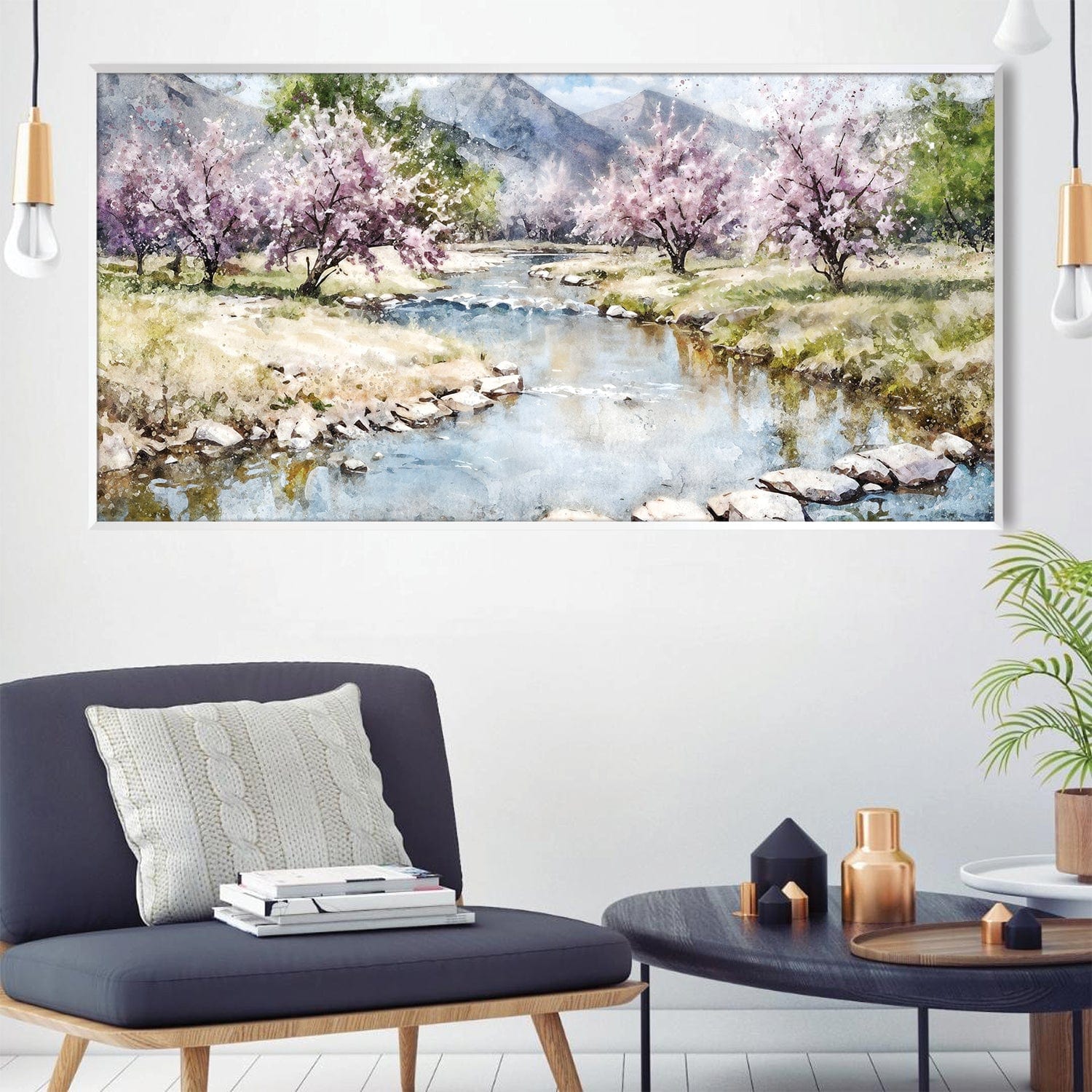 Blossoms by the Stream Canvas - Image 3