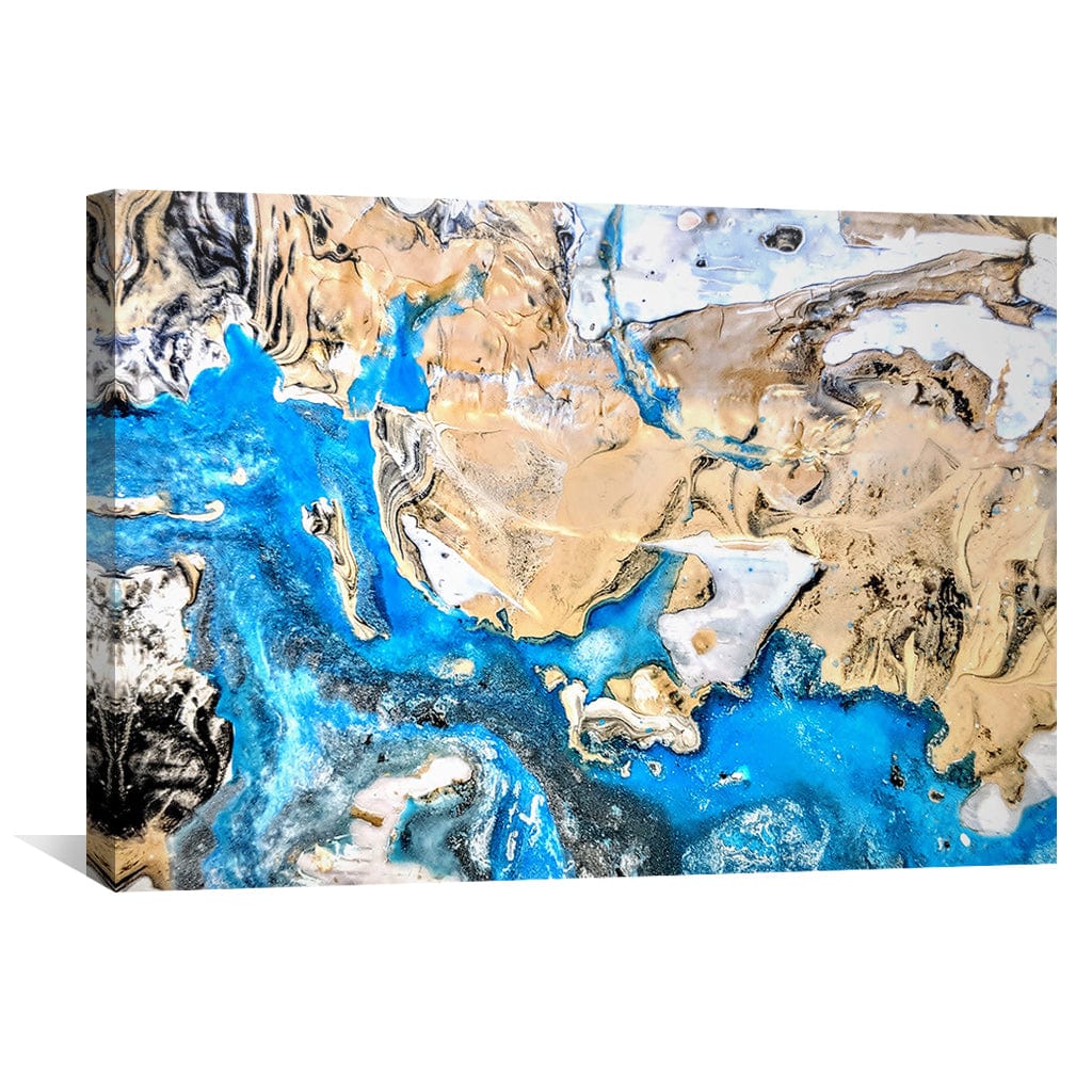 Blue Abstract Canvas - Image 2