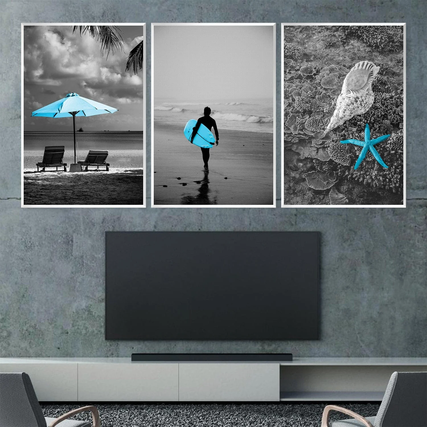 Blue Beaches Canvas - Image 3