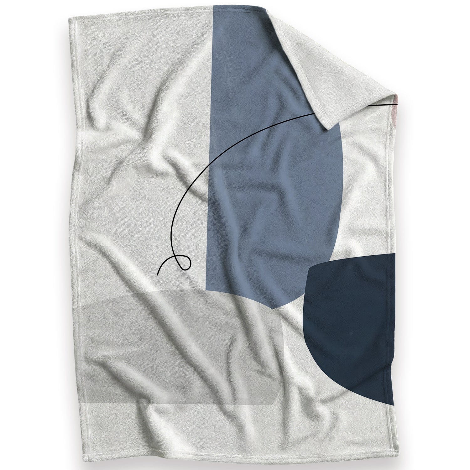 Blue Gray Abstract C Blanket