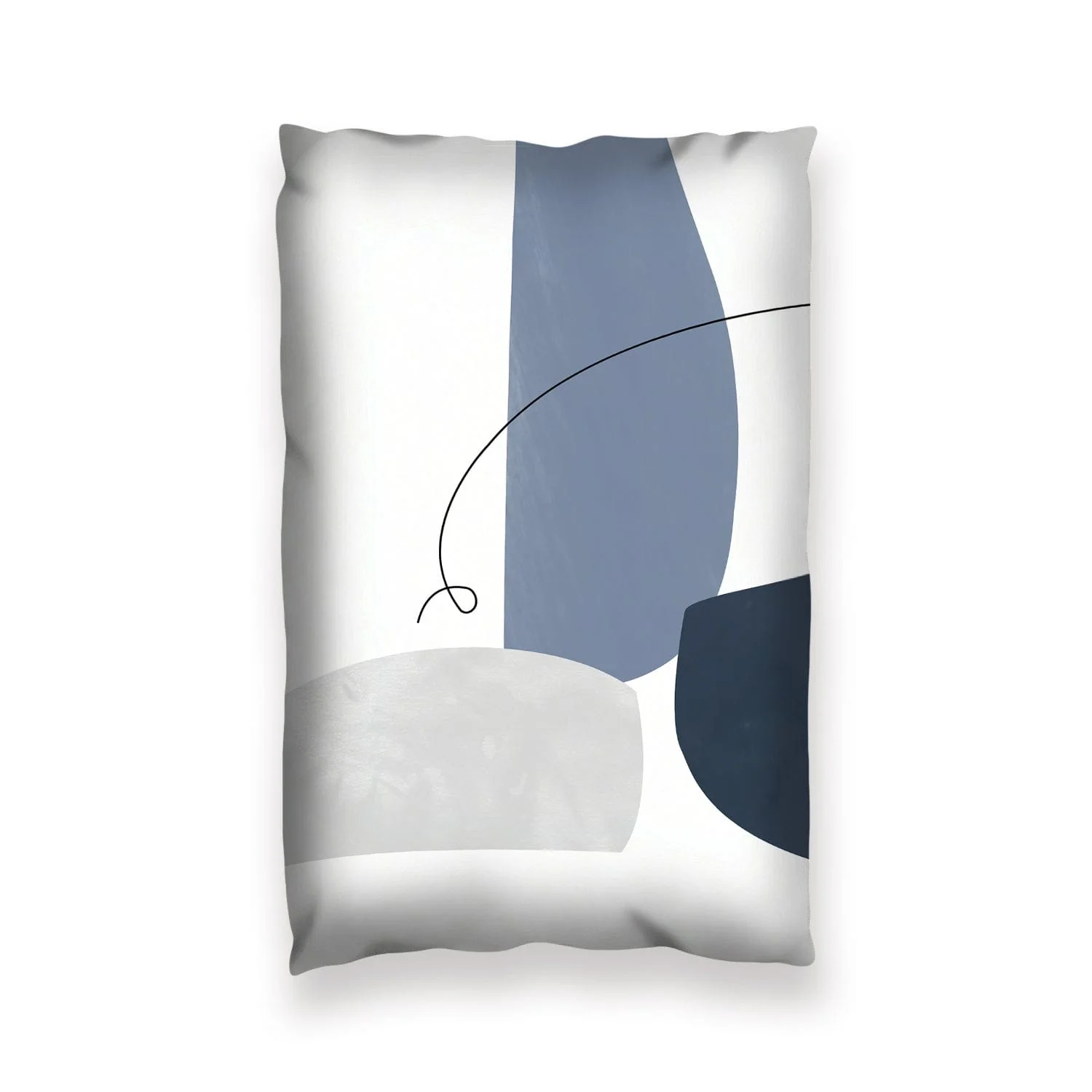 Blue Gray Abstract C Cushion