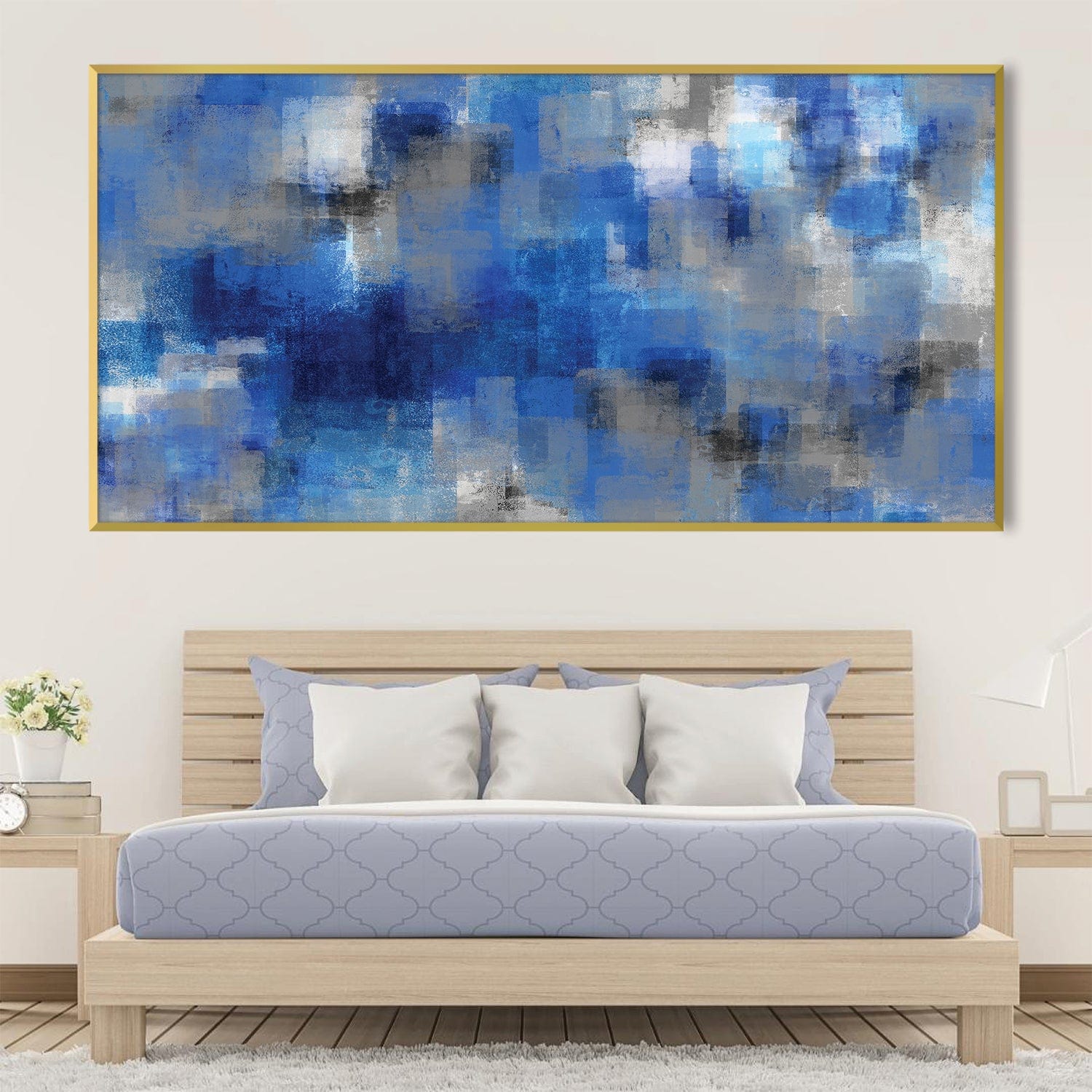Blue Layers Canvas - Image 2