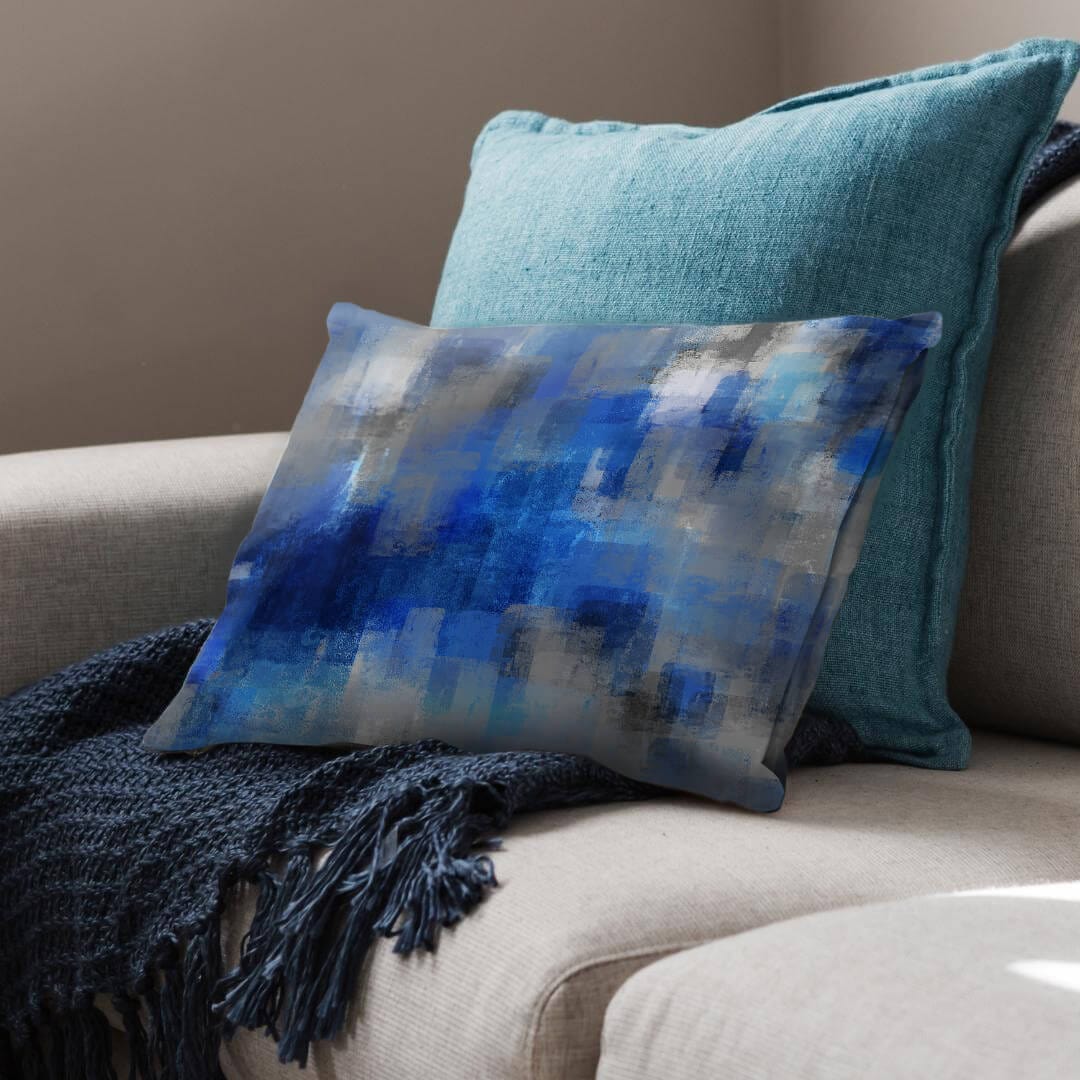 Blue Layers Cushion - Image 2