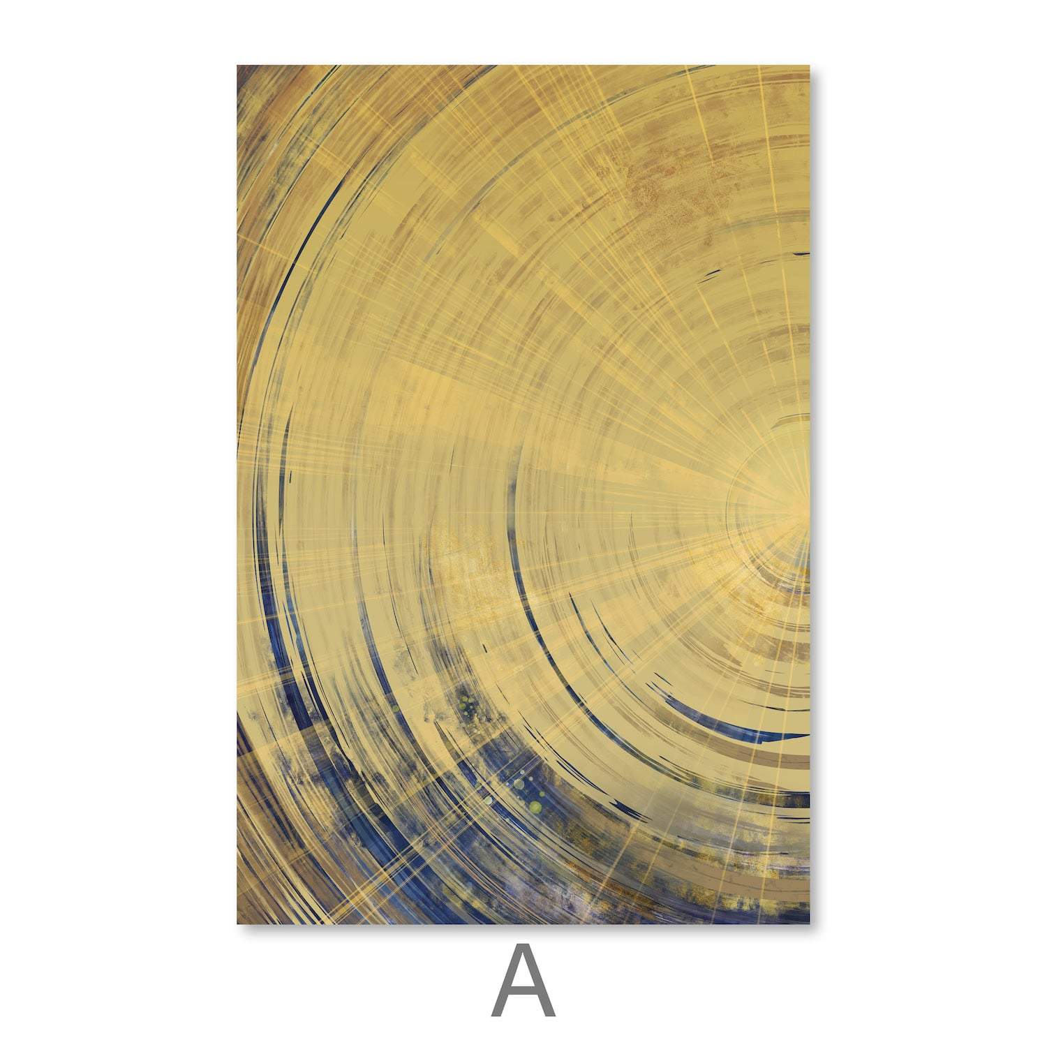 Blue Meets Yellow Canvas - Image 3