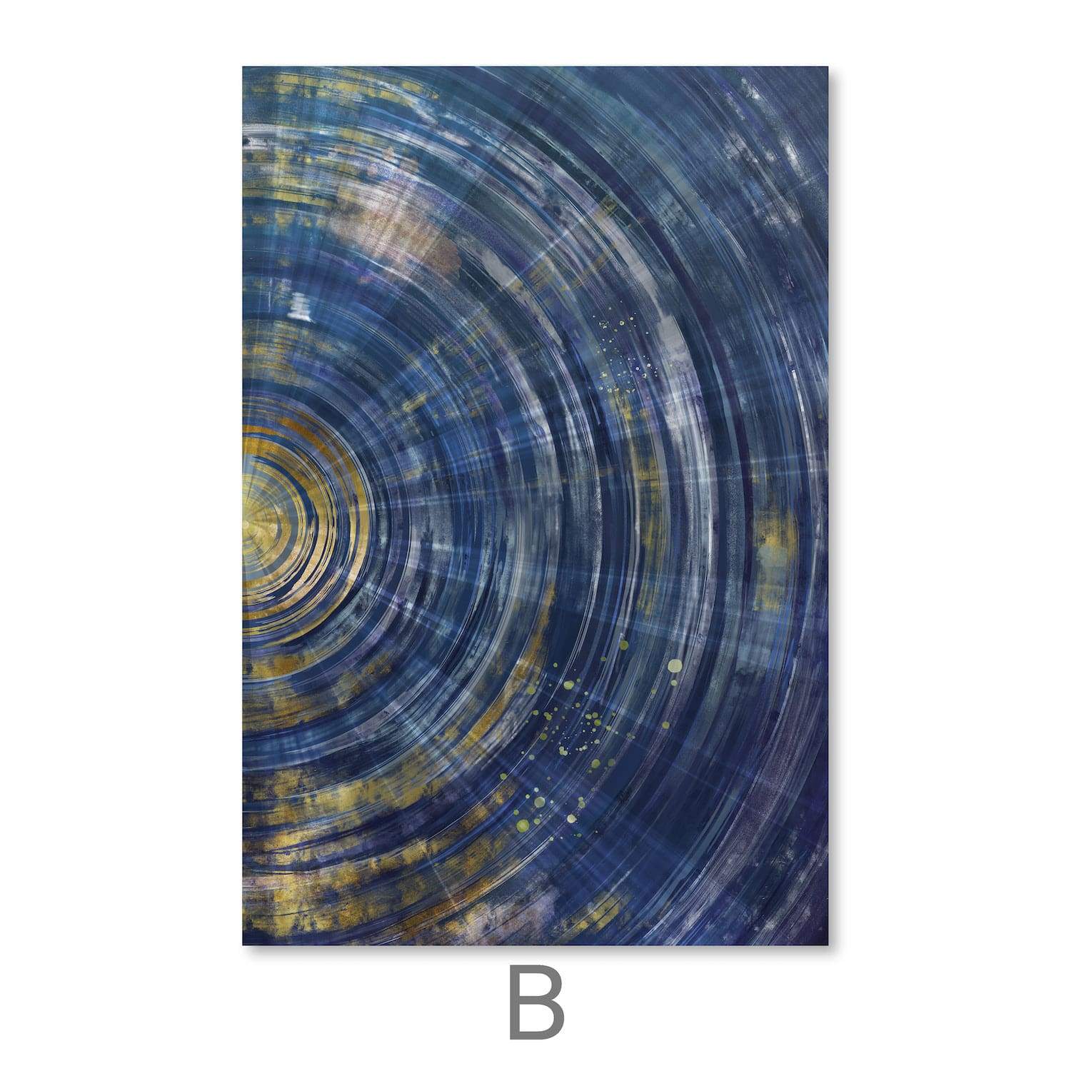 Blue Meets Yellow Canvas - Image 4