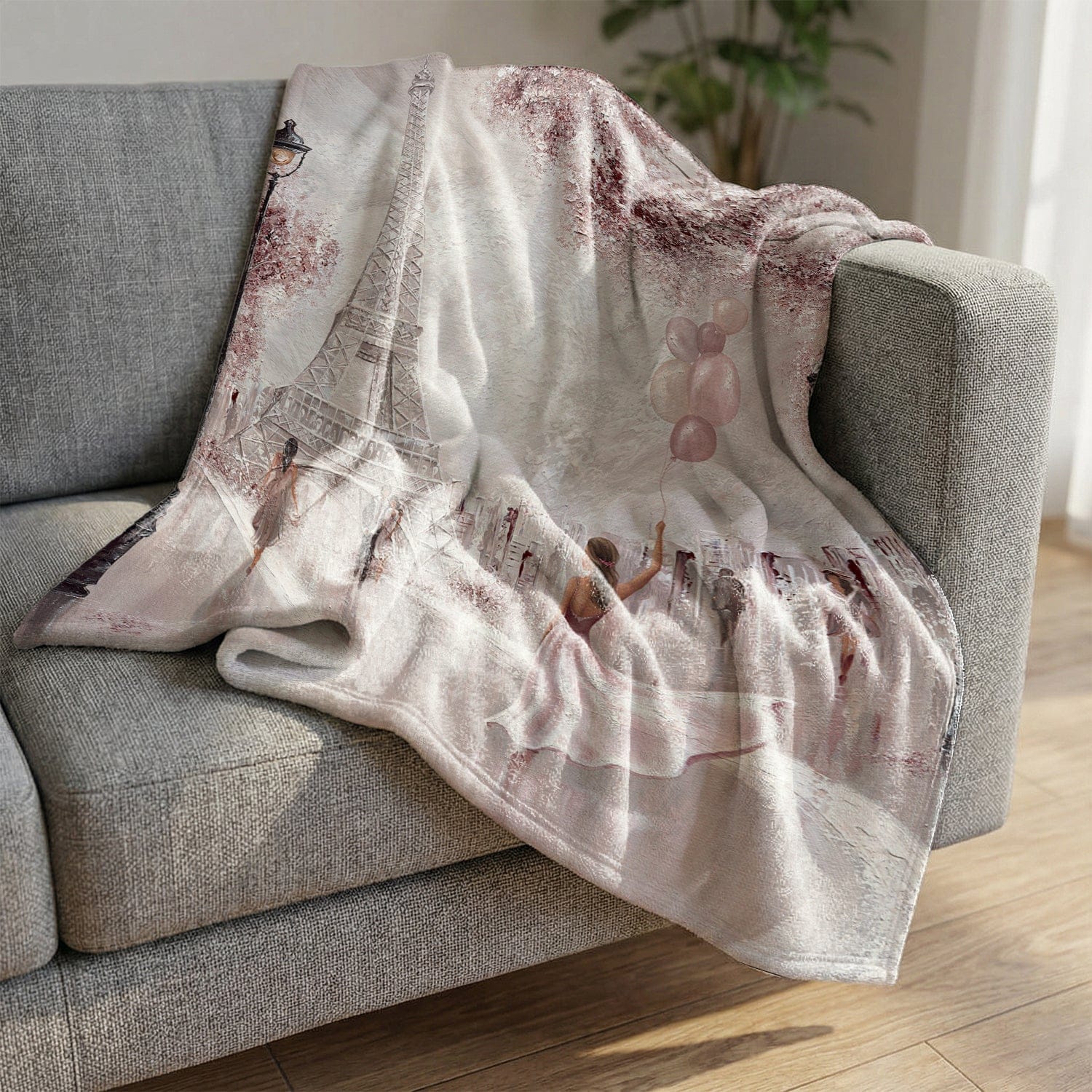 Blushed Parisian Dreams Blanket - Image 2