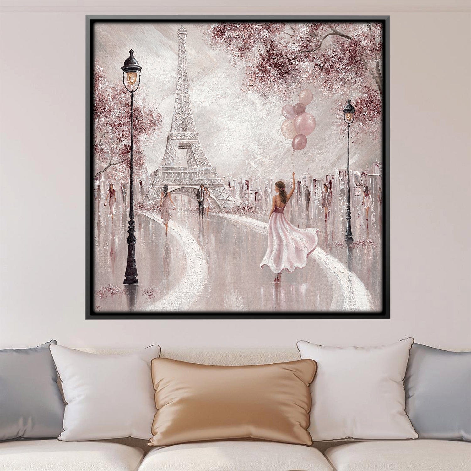 Blushed Parisian Dreams Canvas