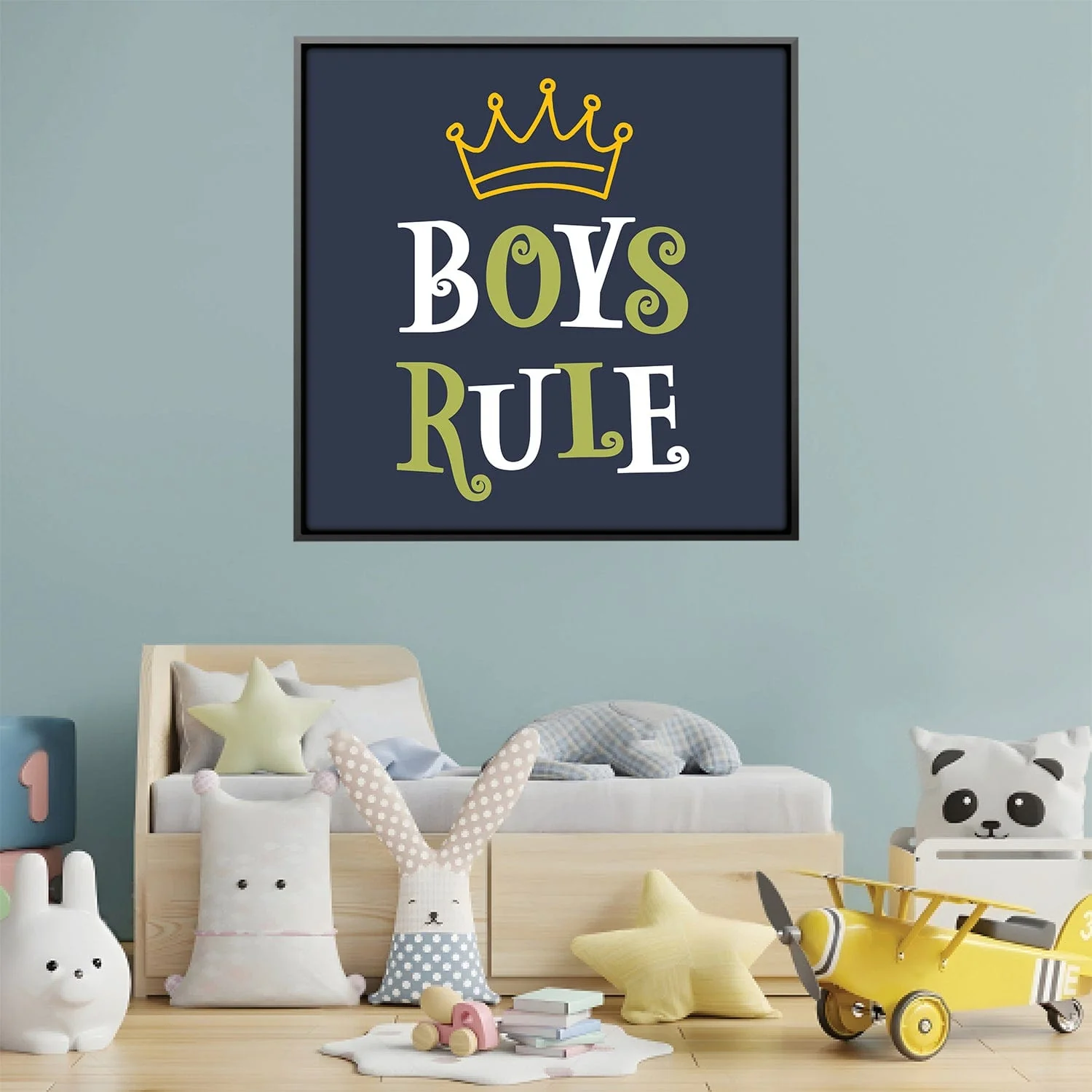 Boys Rule Canvas
