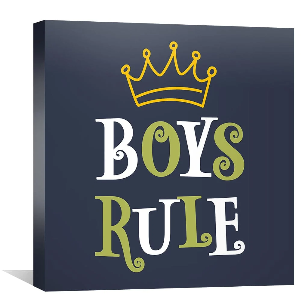 Boys Rule Canvas - Image 2