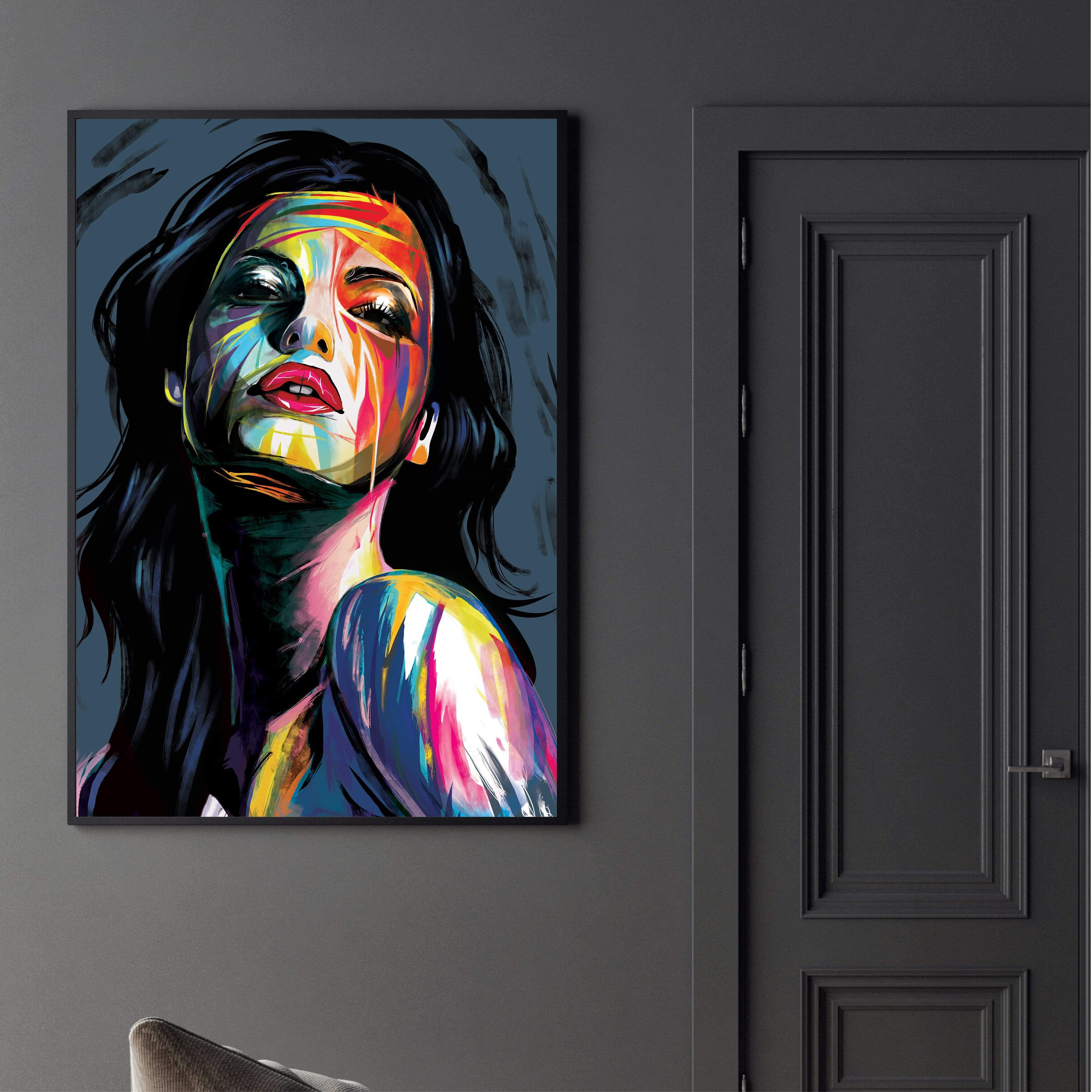 Brushwork Woman Canvas - Image 3