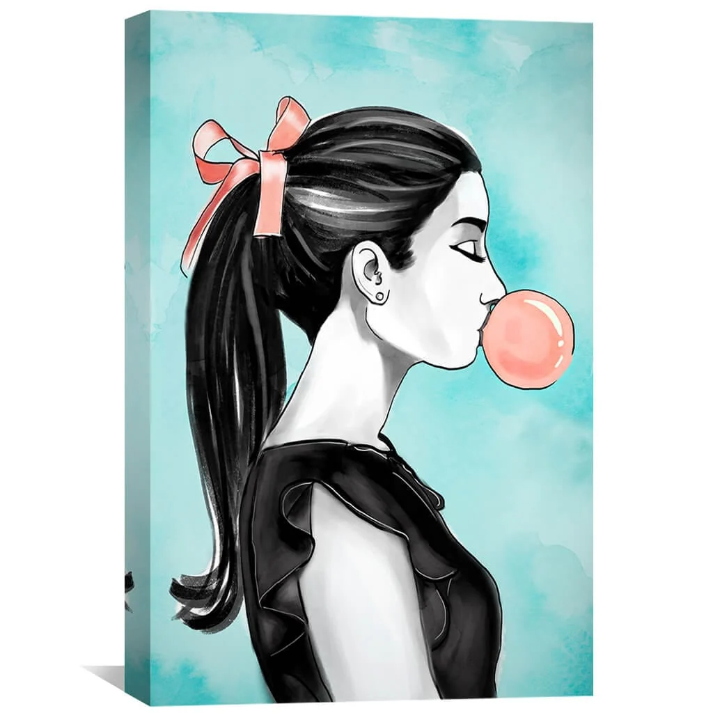 Bubble Gum Ribbon Canvas - Image 2