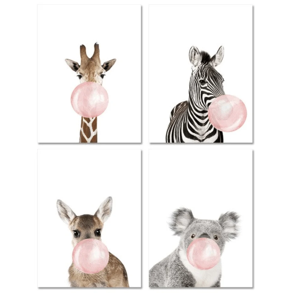 Bubble Gum Zoo Canvas - Image 11